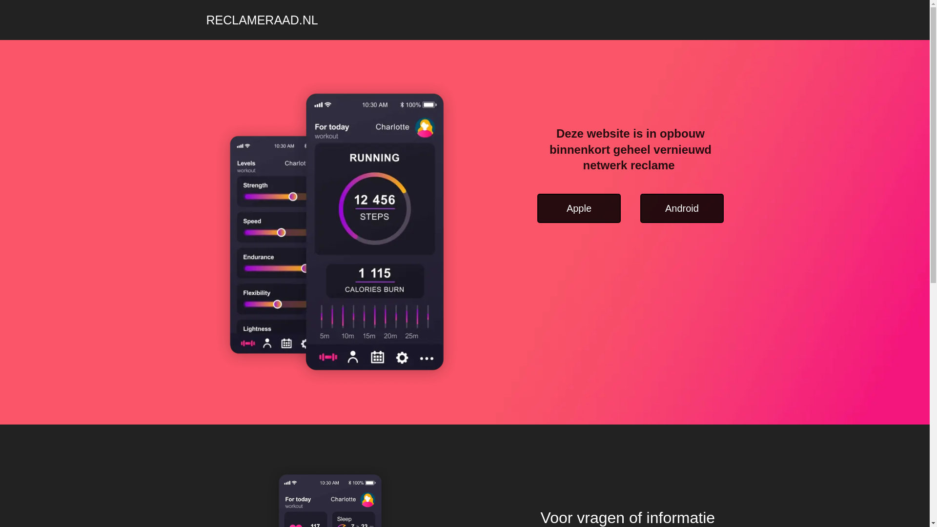 website screenshot of https://reclameraad.nl/