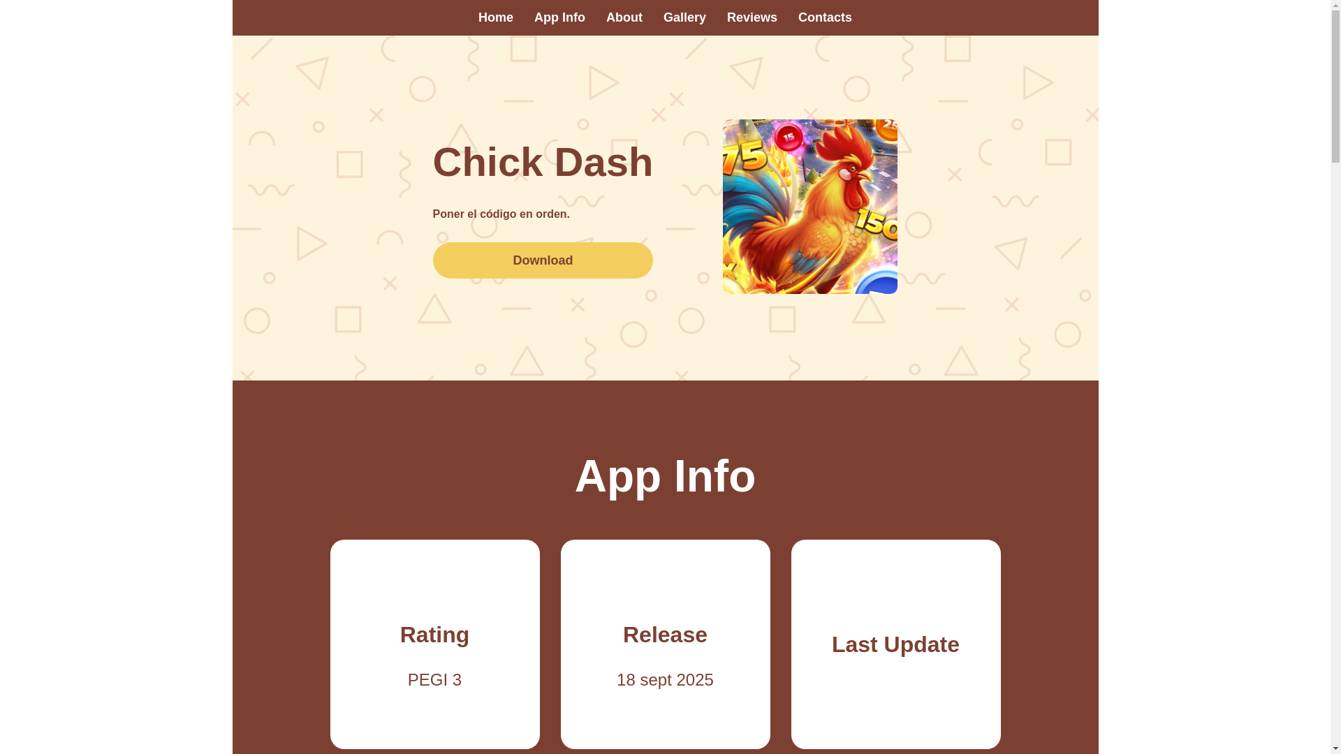 website screenshot of https://chicken-road-espana.website/