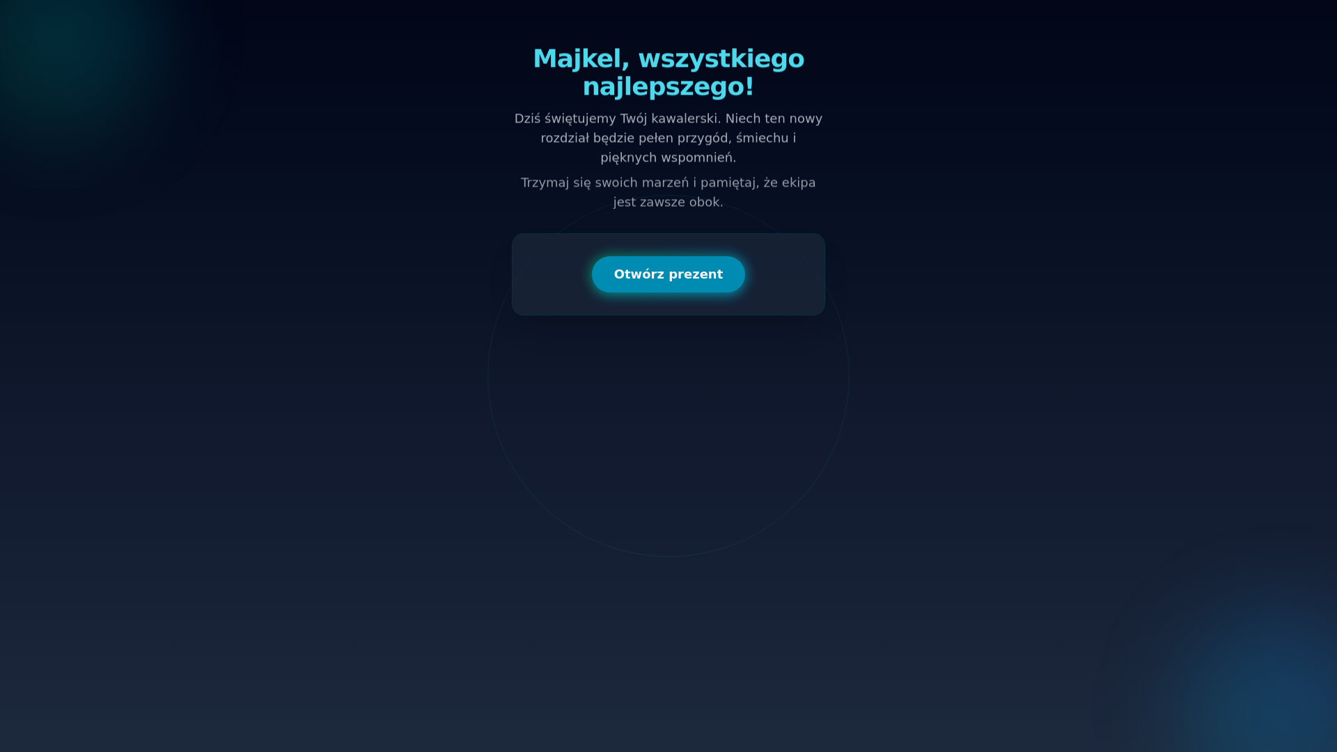 website screenshot of https://majkel-kawalerski.pages.dev/
