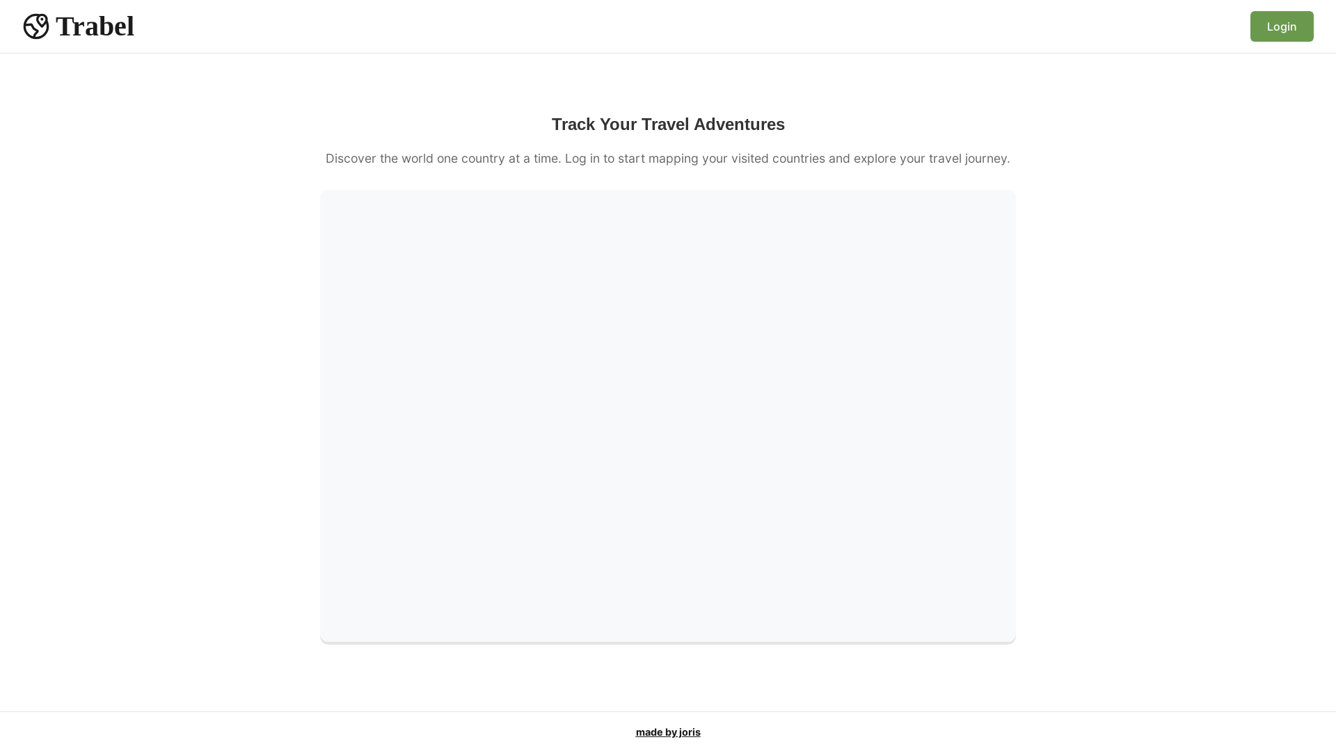 website screenshot of https://trabel.vercel.app/