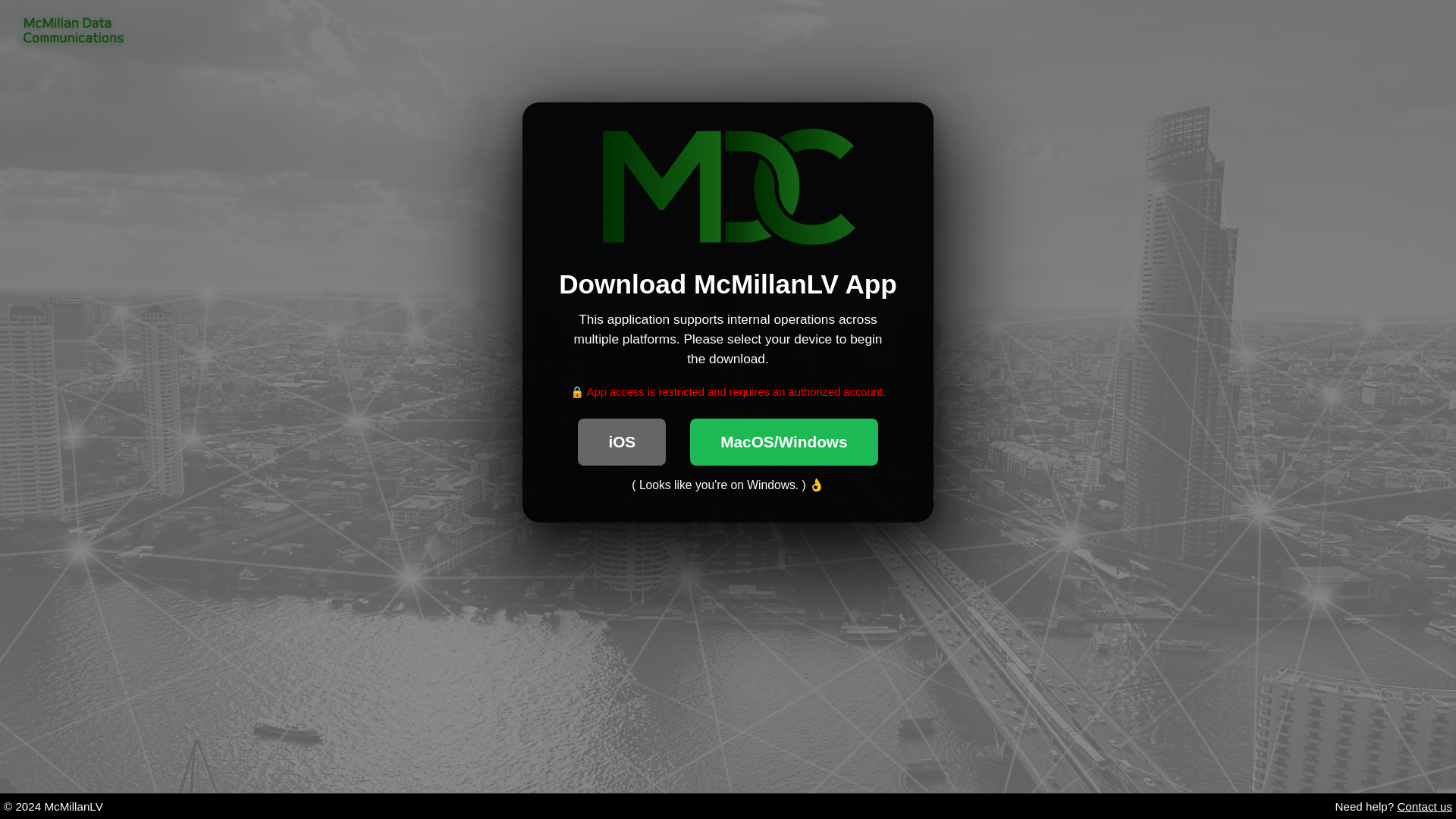 website screenshot of https://mcmillanlv-app.pages.dev/