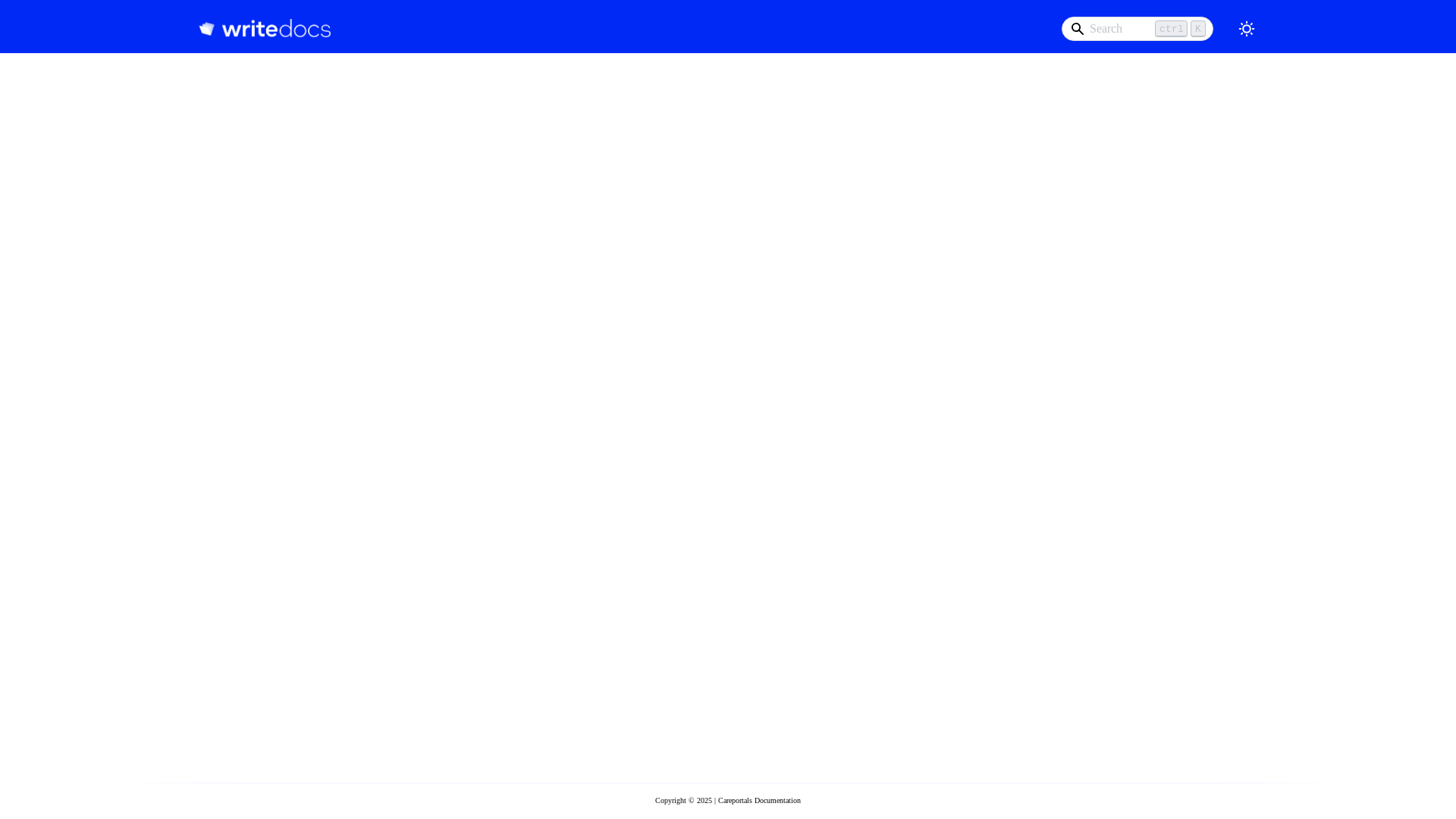 website screenshot of https://careportals-docs.pages.dev/