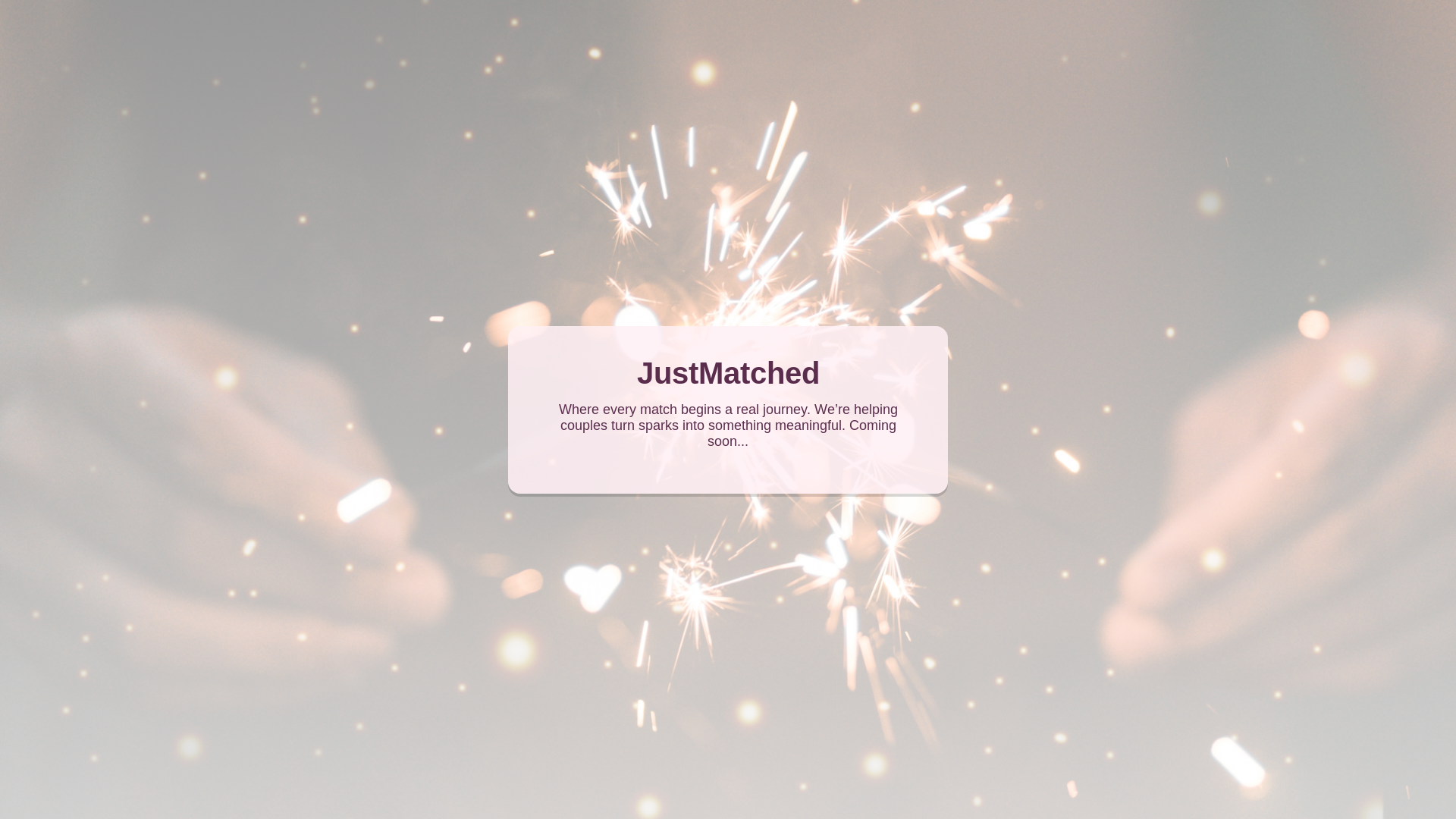 website screenshot of https://justmatched.app/