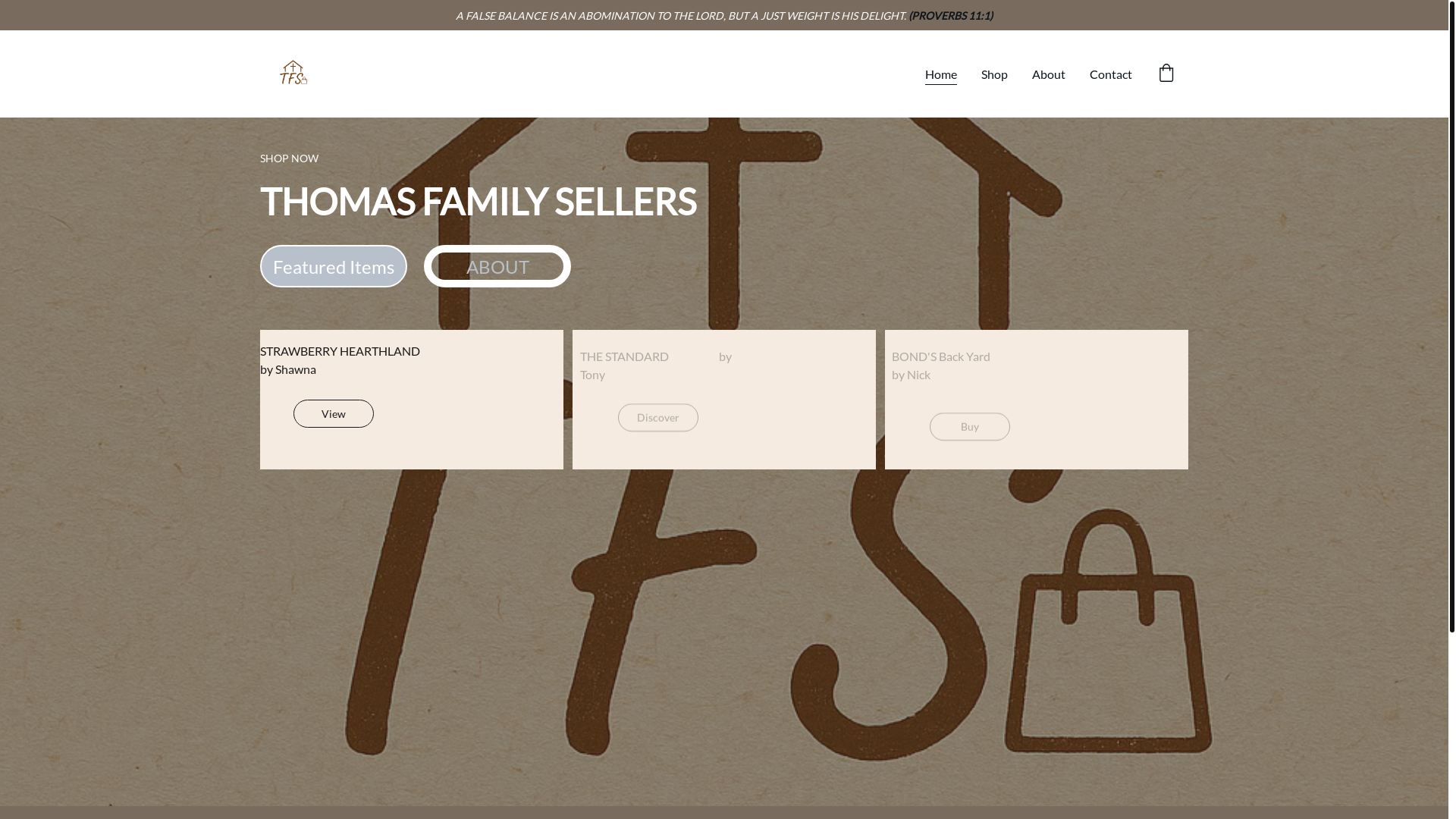 website screenshot of https://thomasfamilysellers.com/
