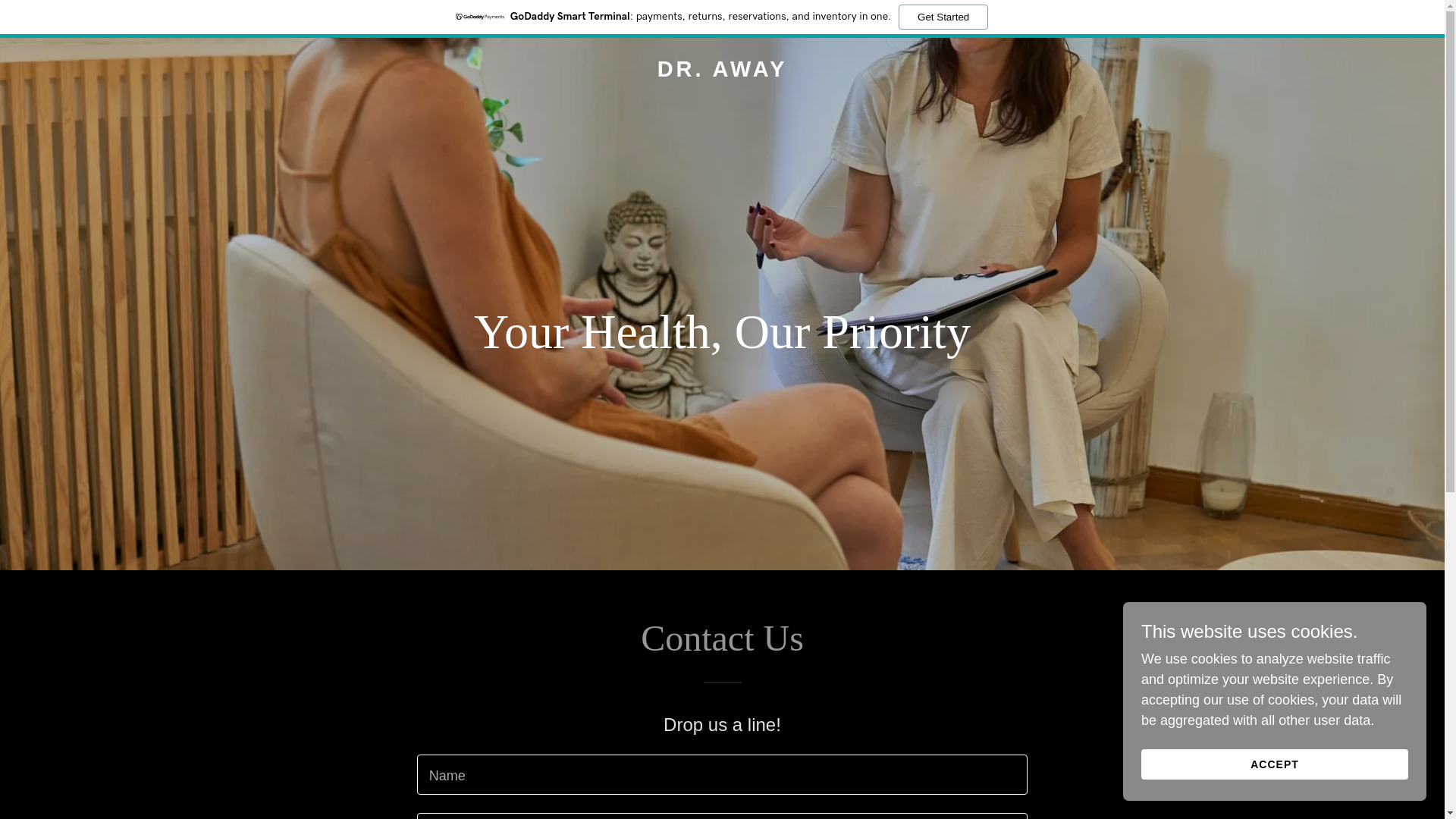 website screenshot of https://dr-away.com/