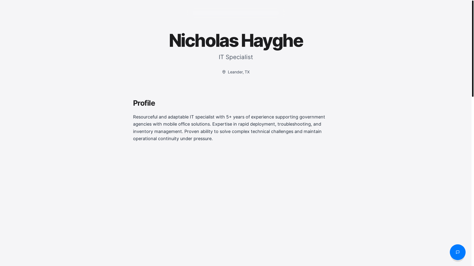 website screenshot of https://hayghe.cv/