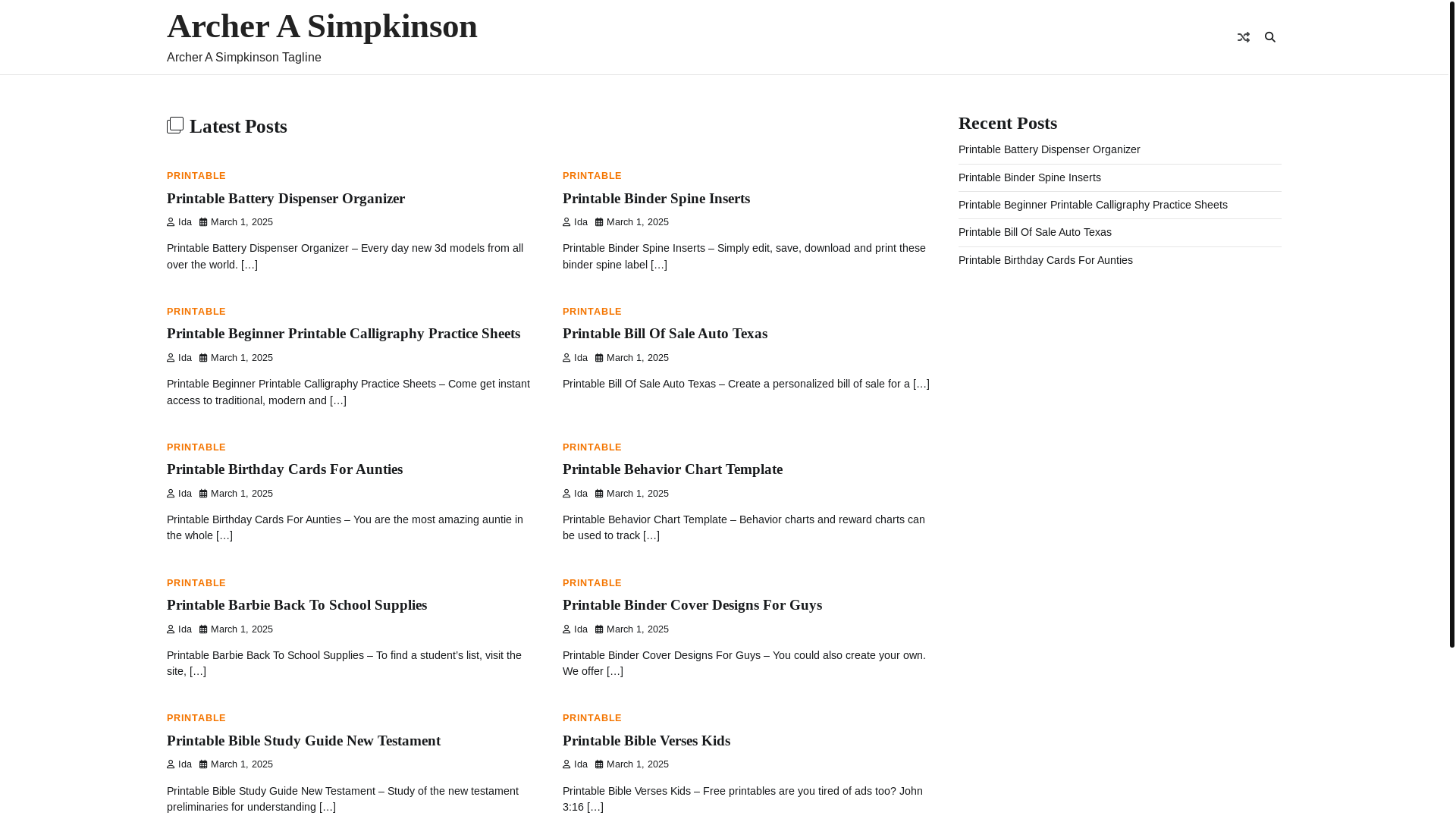 website screenshot of https://archerasimpkinson.pages.dev/