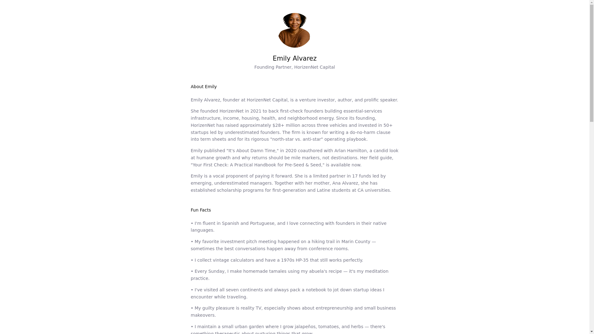 website screenshot of https://emilyalvarez.me/