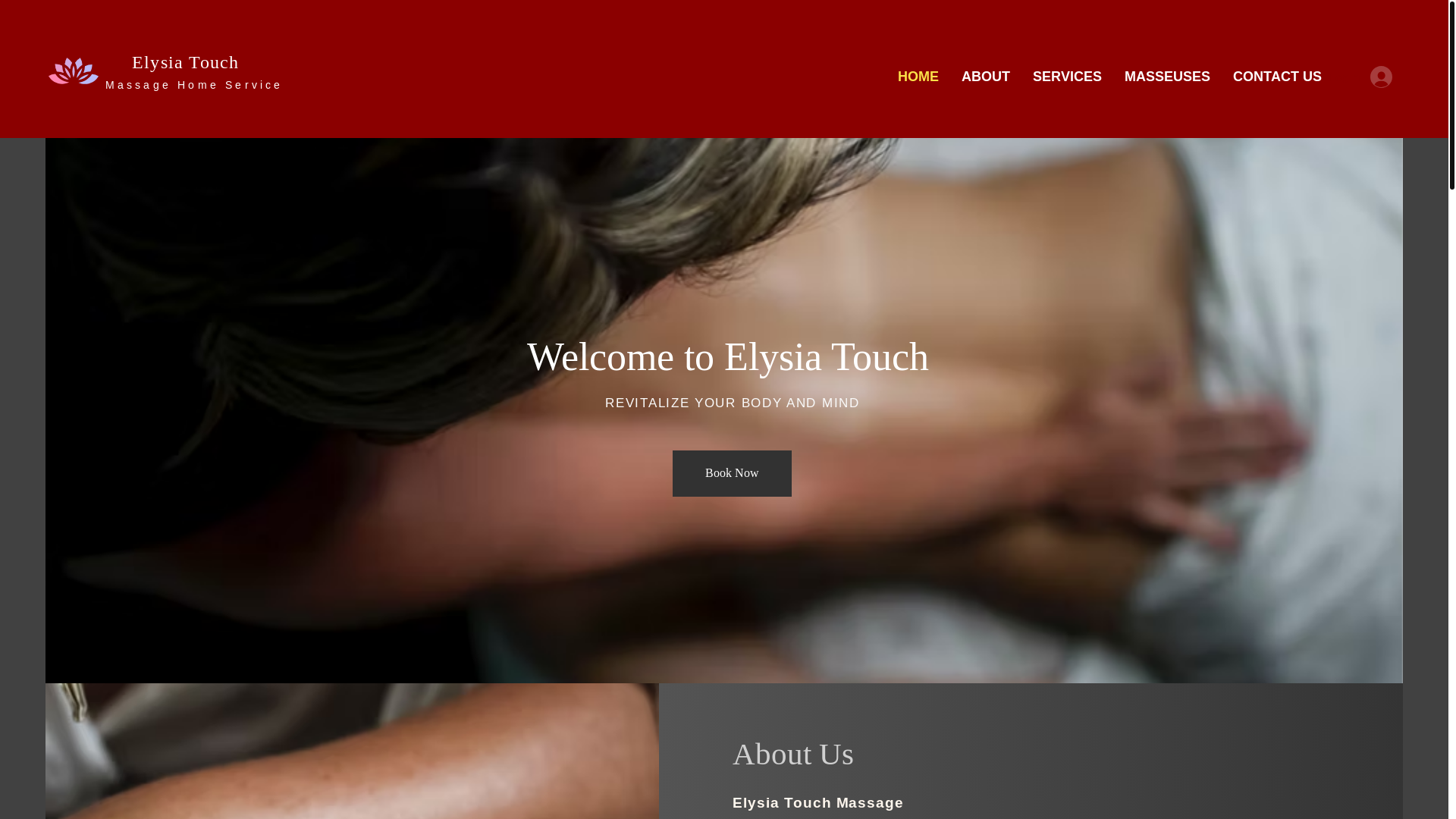 website screenshot of https://elysiatouchmassage.com/