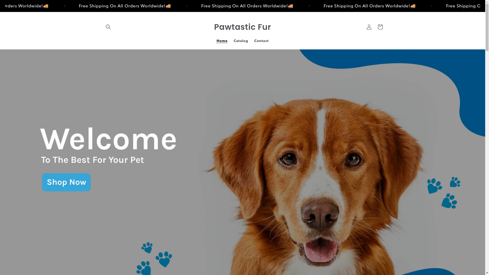 website screenshot of https://pawtasticfur.store/