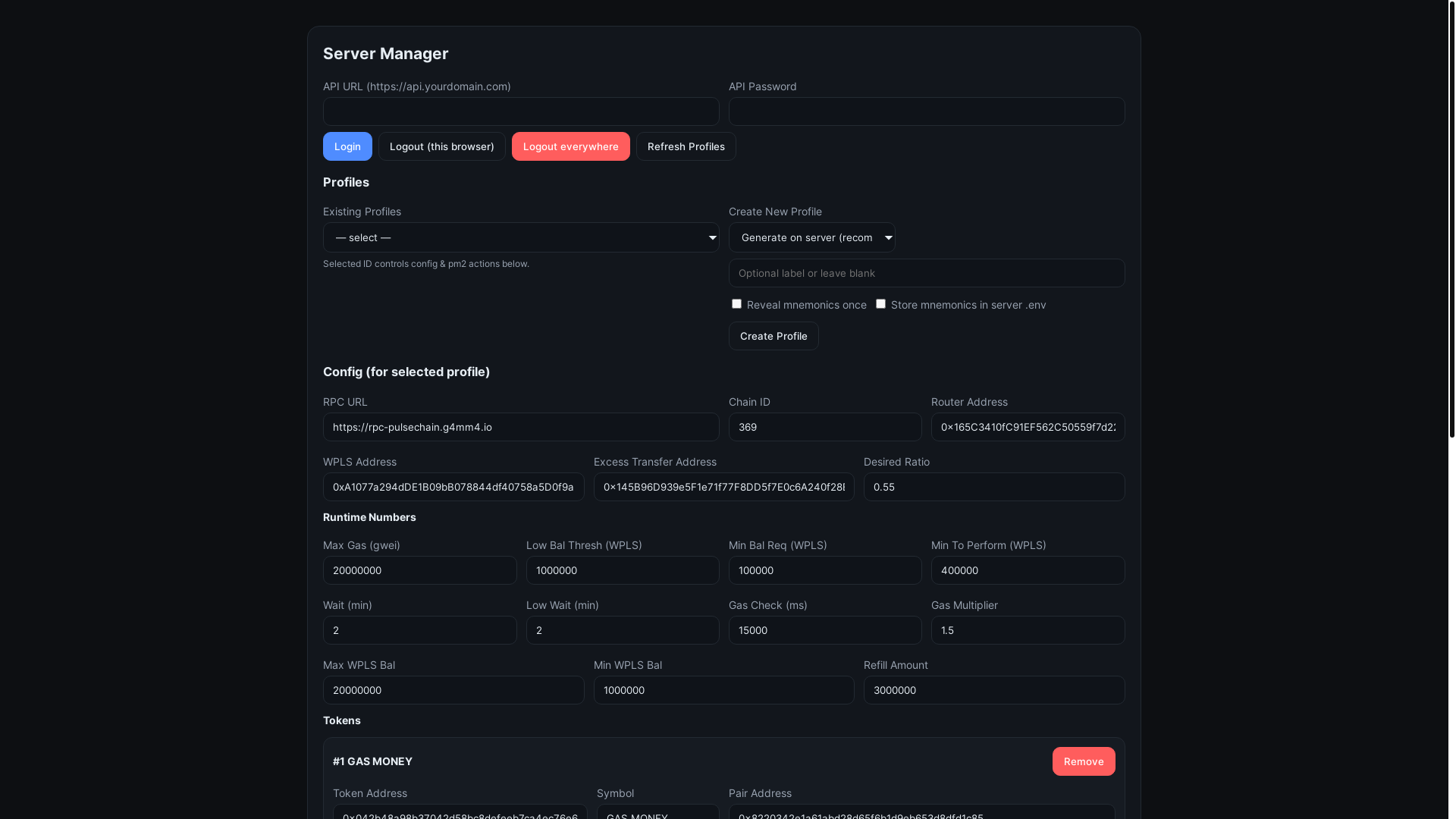 website screenshot of https://headlessratiobot.pages.dev/
