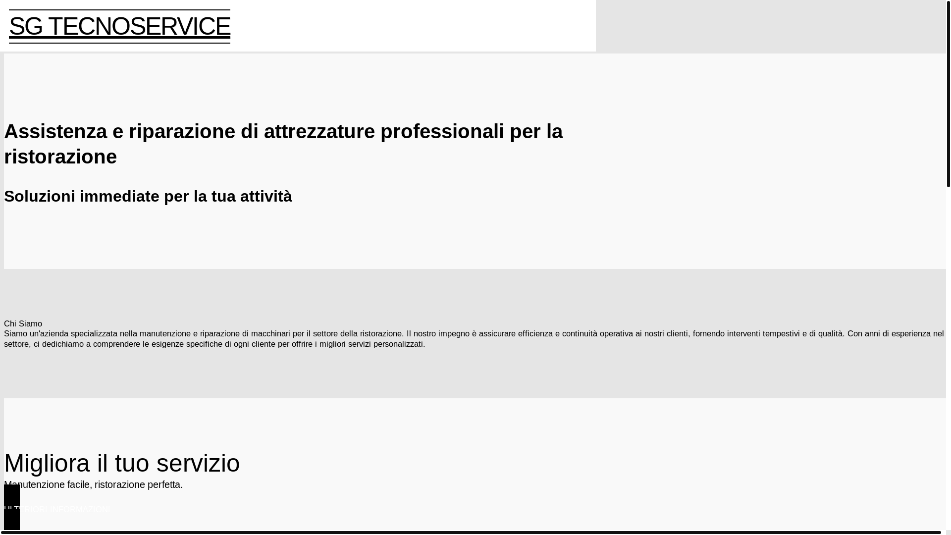 website screenshot of https://sgtecnoservice.it/