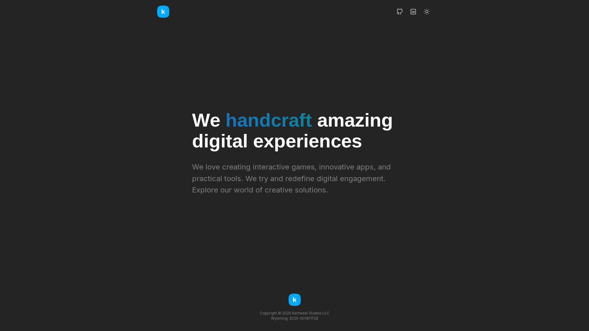 website screenshot of https://kartweel-landing-bmz.pages.dev/
