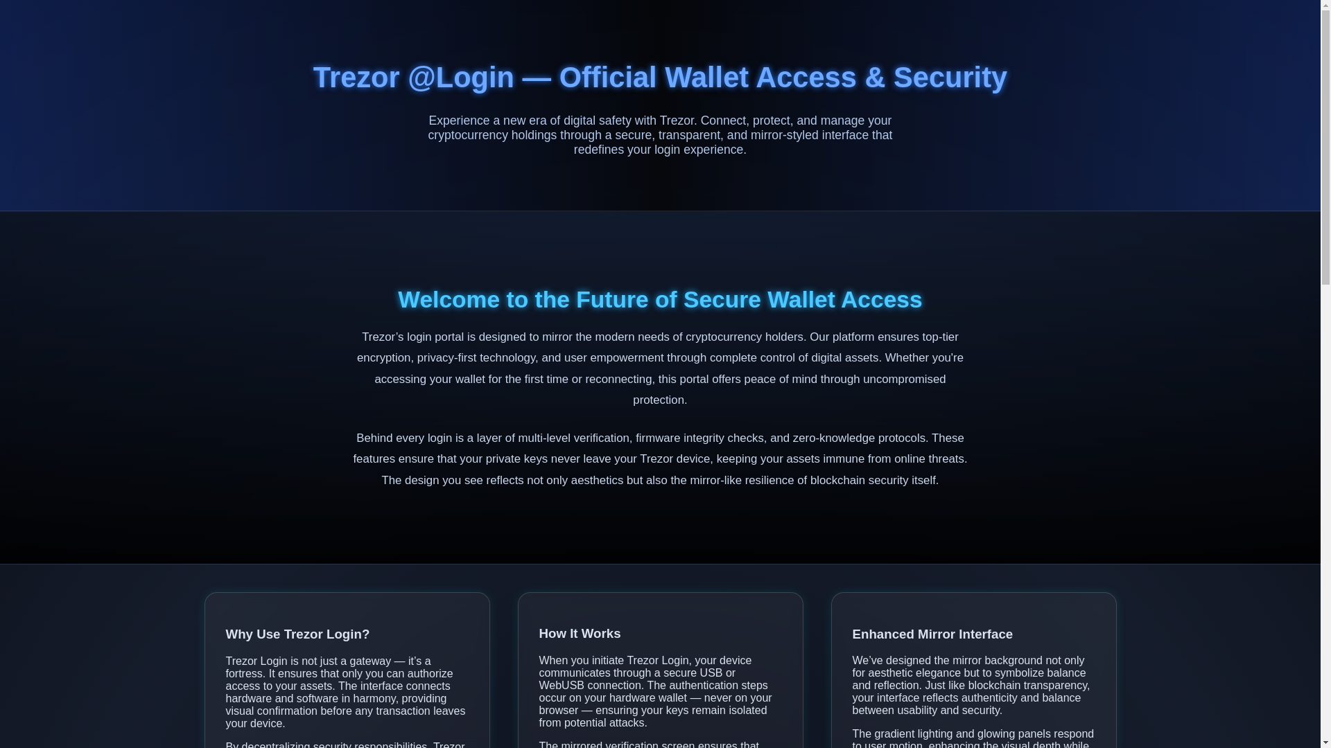 website screenshot of https://start-trezr-en-ling.pages.dev/