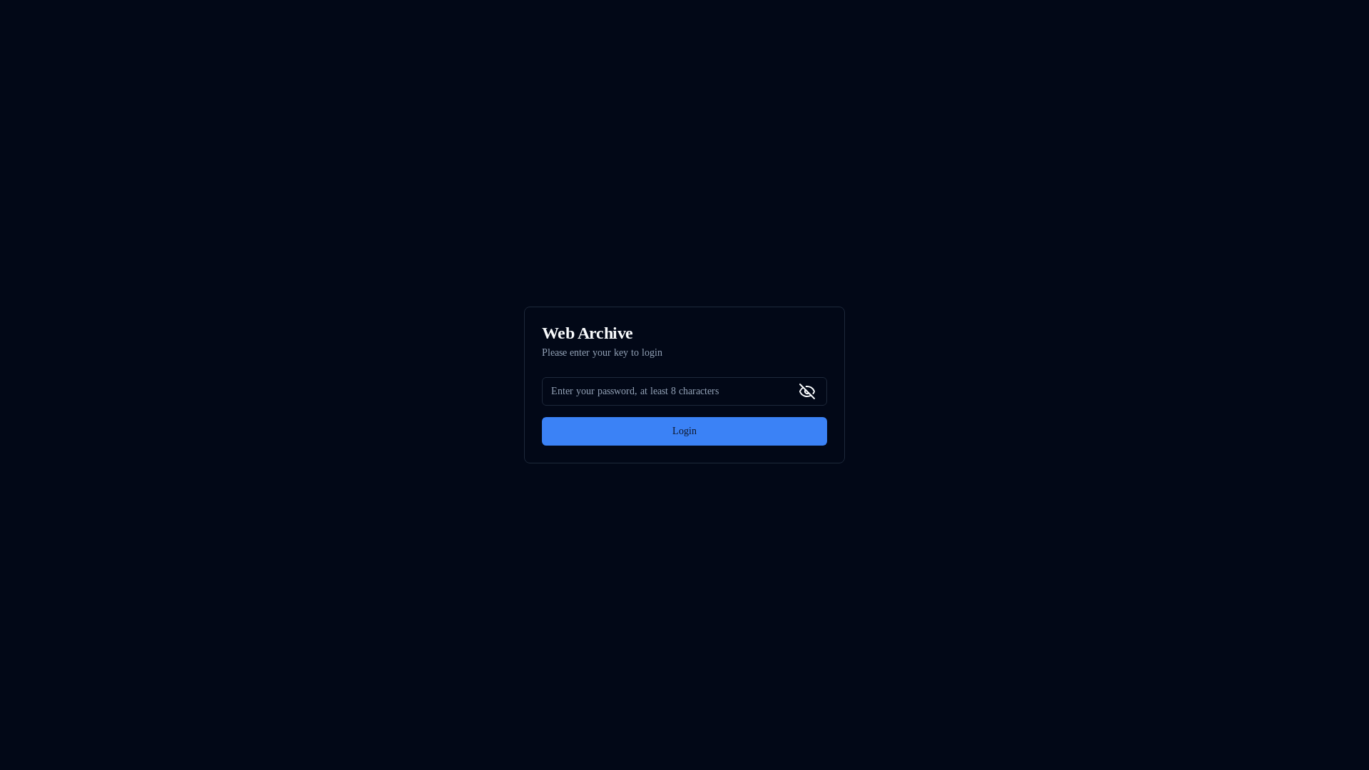 website screenshot of https://web-archive-exh.pages.dev/