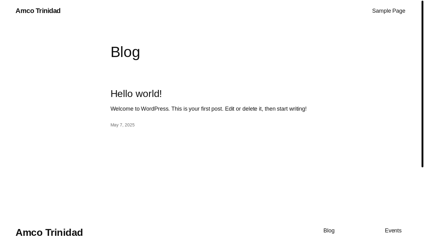website screenshot of https://amcotrinidad.com/