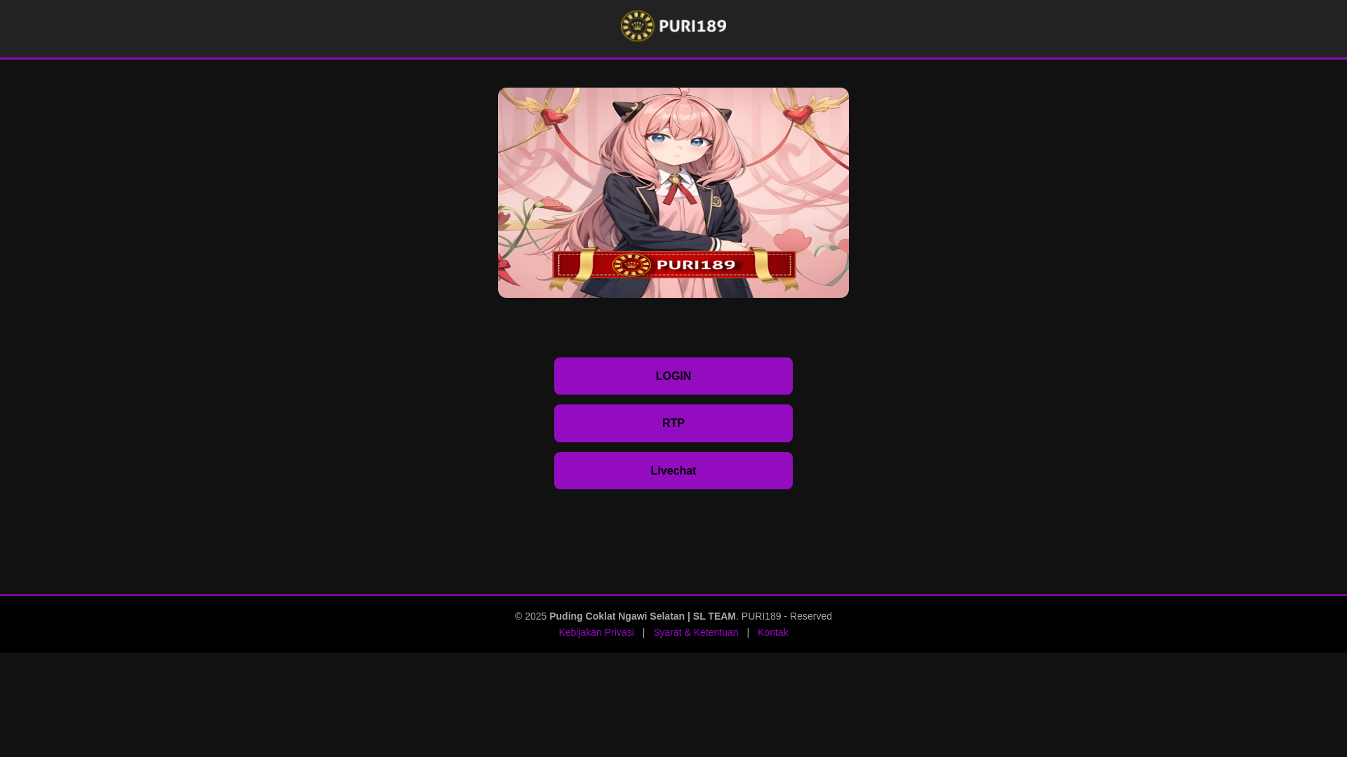 website screenshot of https://puri189-slot-dana.pages.dev/