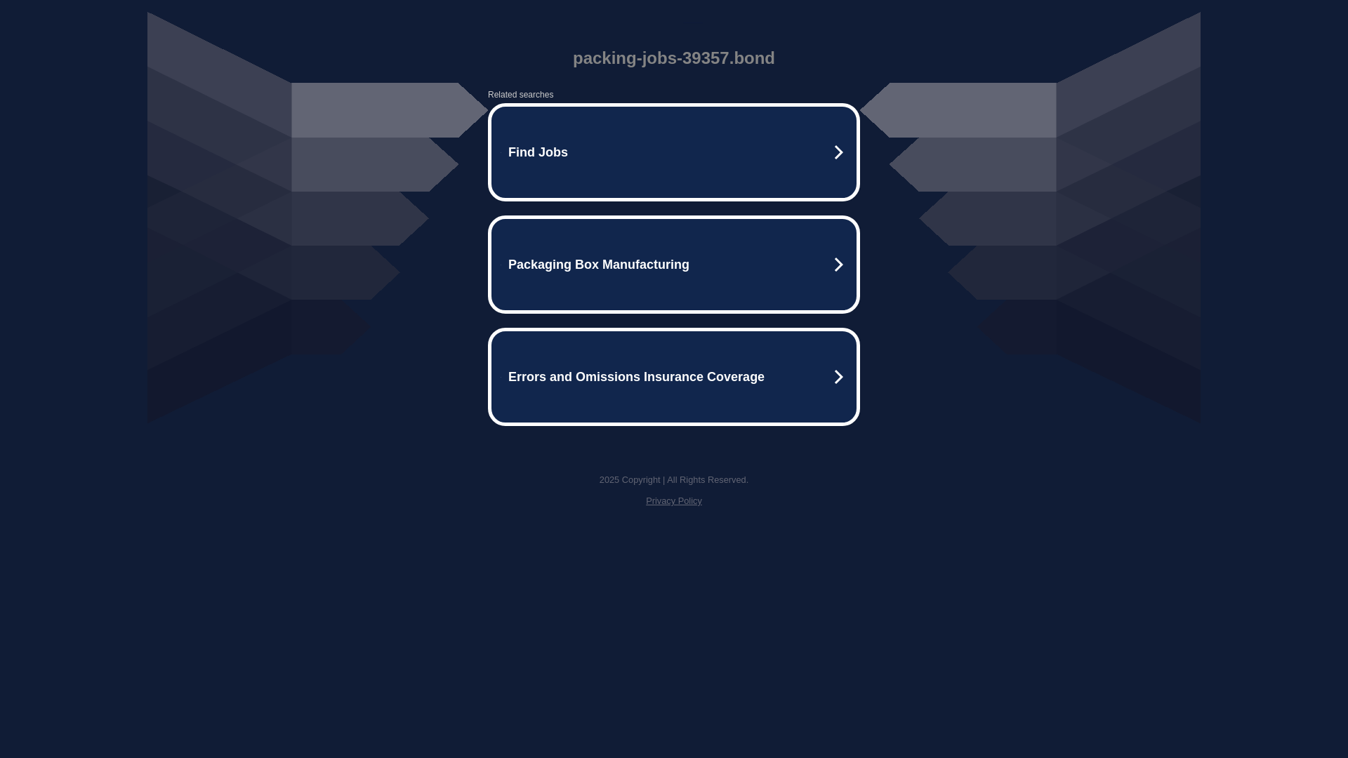 website screenshot of https://packing-jobs-39357.bond/
