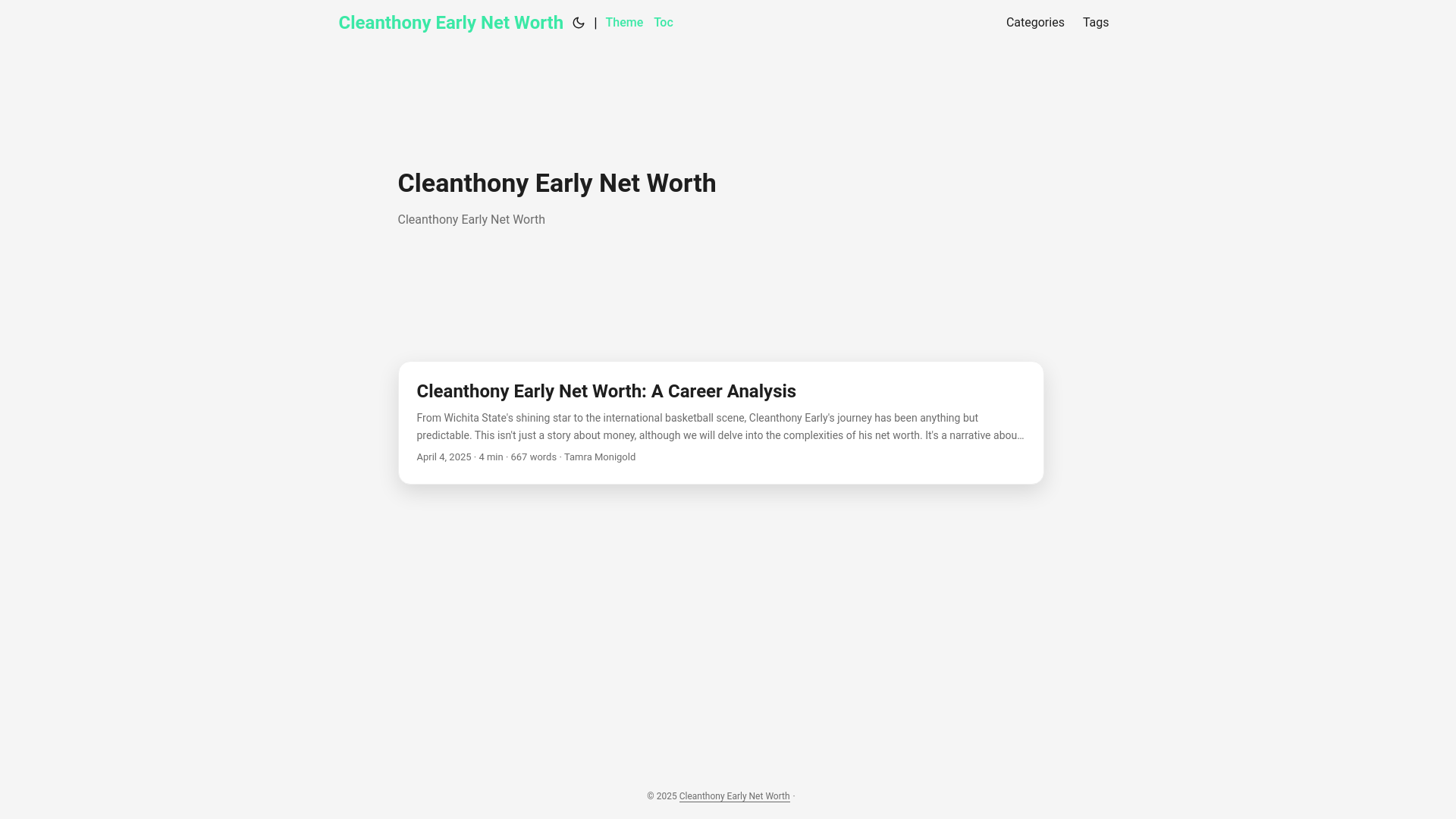 website screenshot of https://cleanthony-early-net-worth.pages.dev/