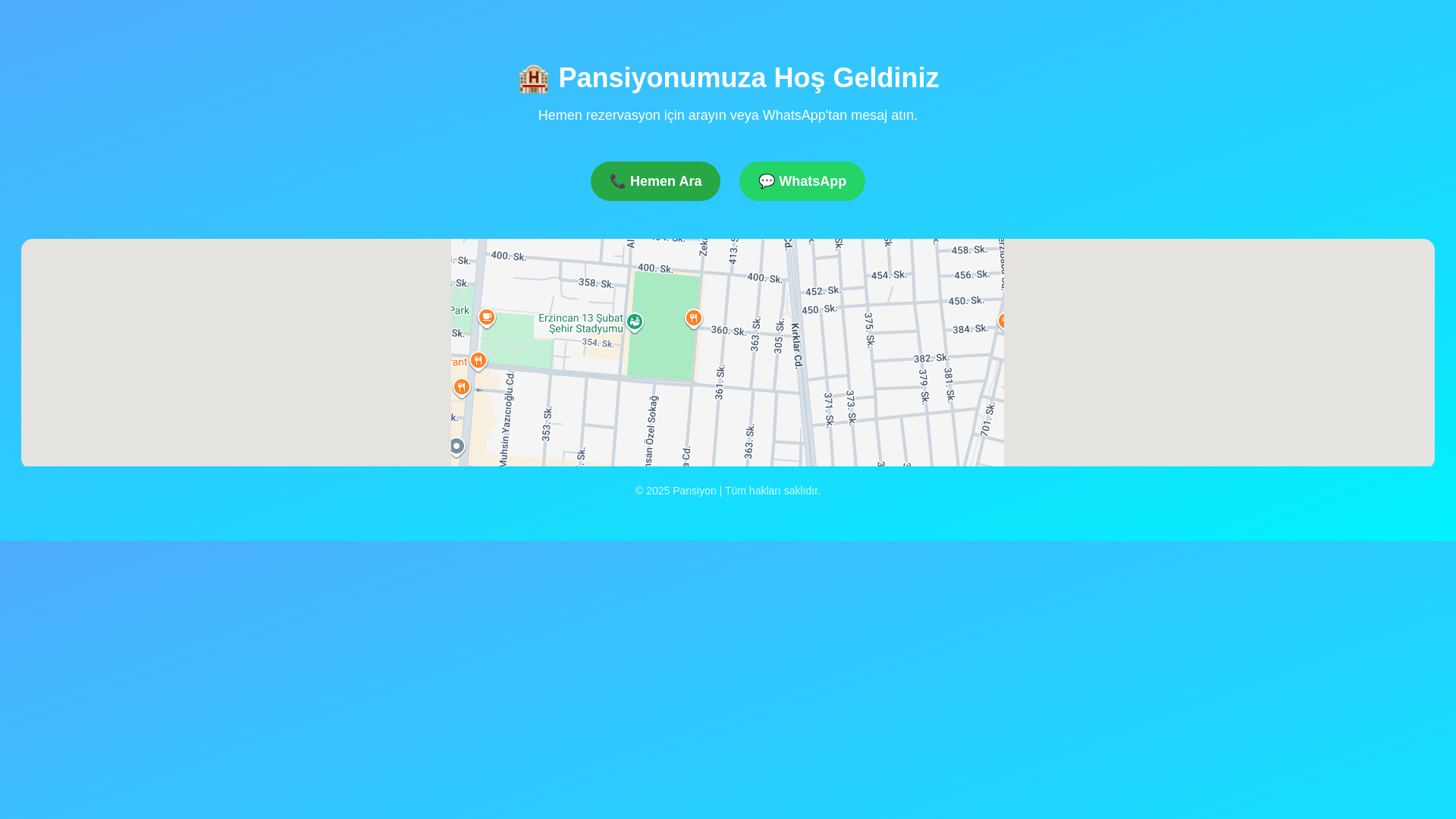 website screenshot of https://hgpansiyon.net/