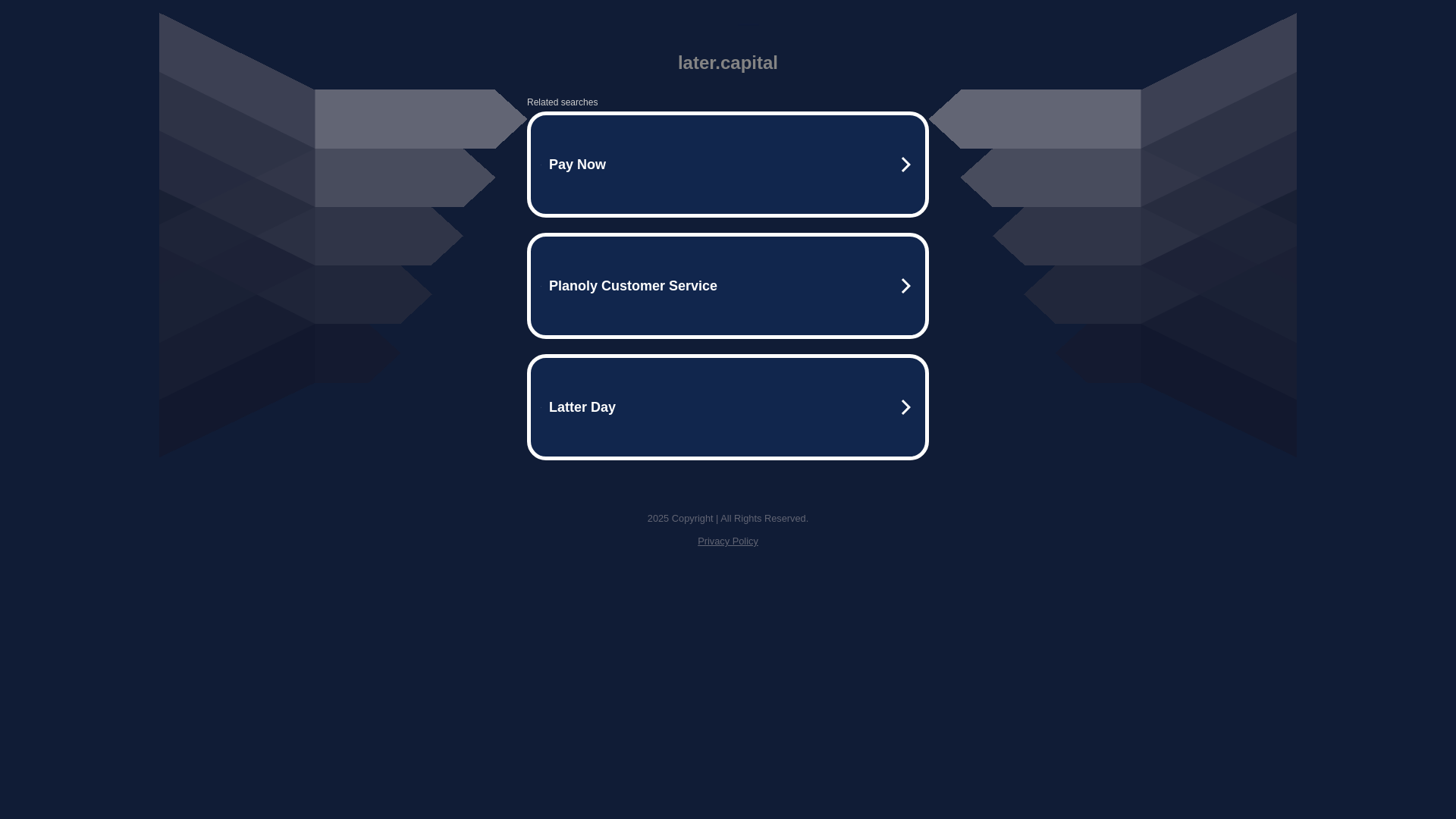 website screenshot of https://later.capital/