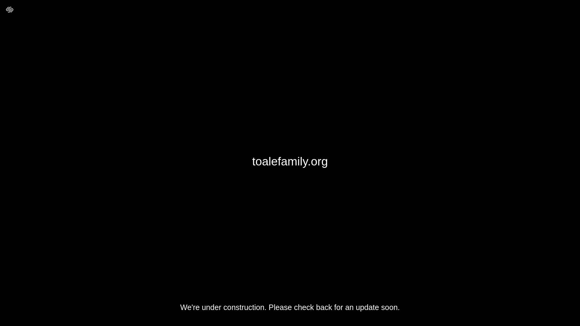 website screenshot of https://toalefamily.org/