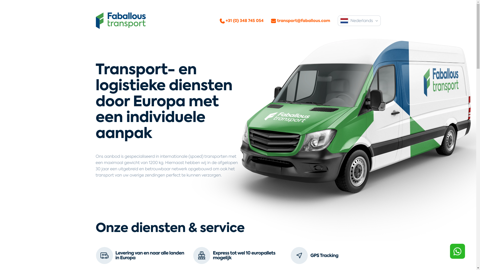 website screenshot of https://faballous-82498.kinsta.page