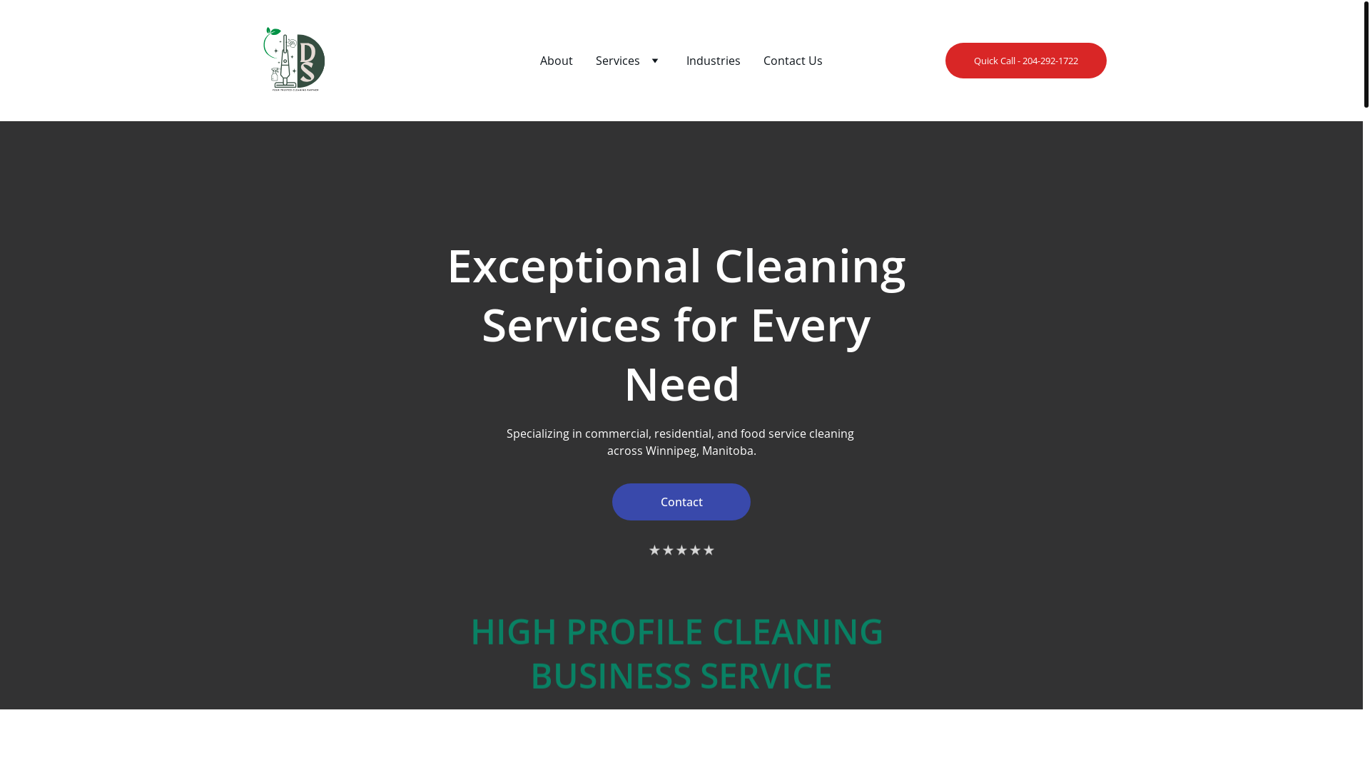website screenshot of https://dojjiecleaningservices.com/