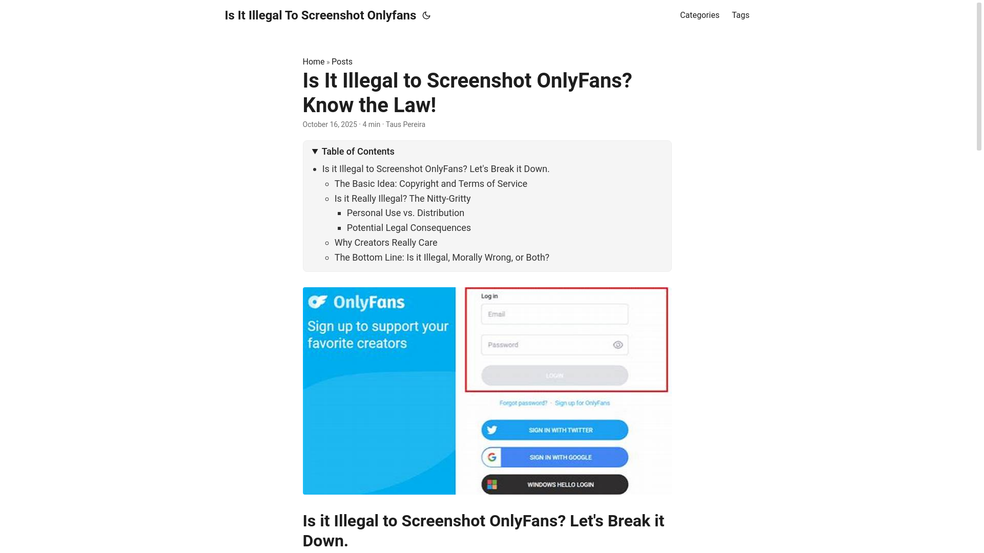 website screenshot of https://is-it-illegal-to-screenshot-onlyfans.pages.dev/