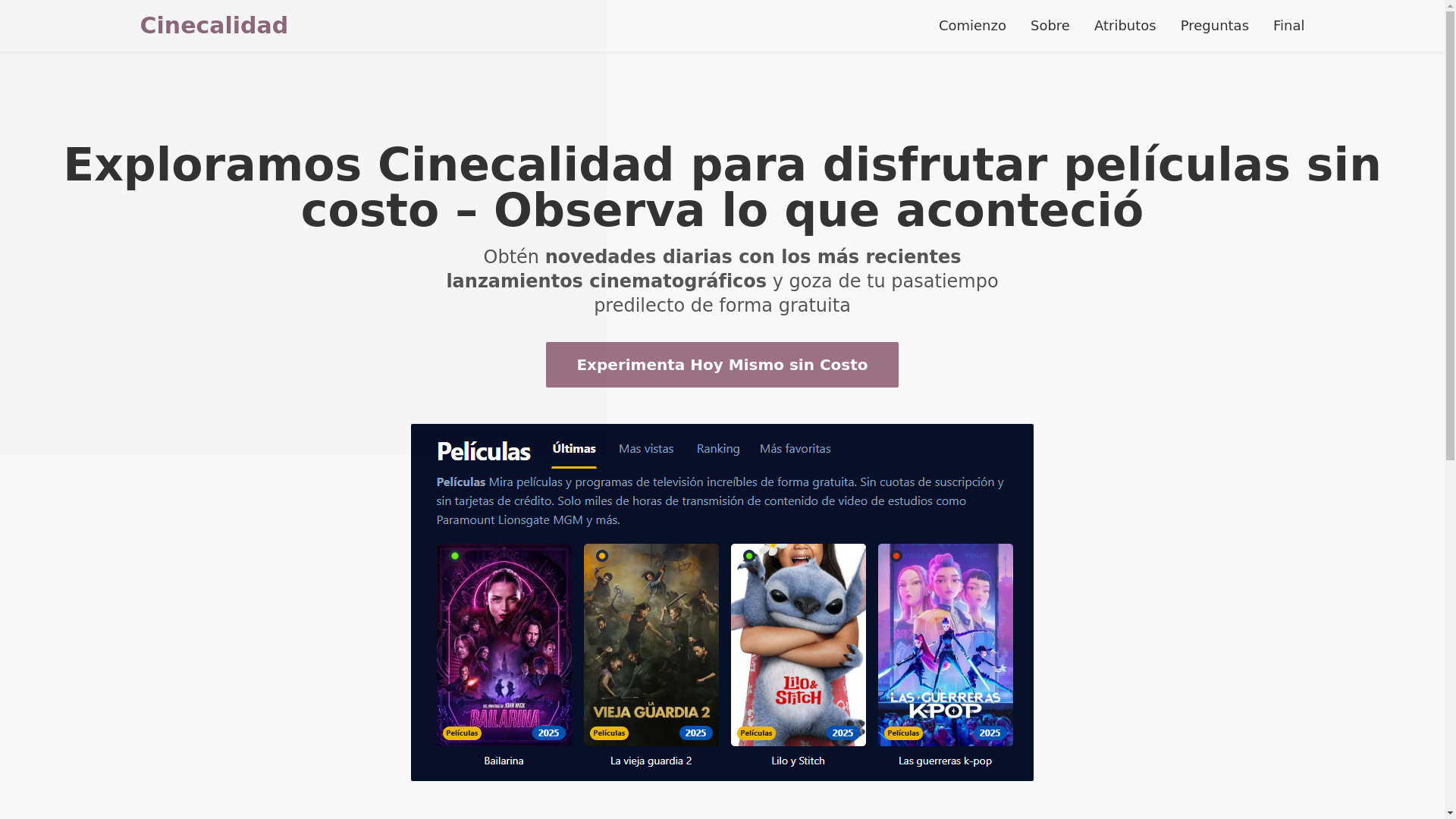 website screenshot of https://cinecalidad-jr4j.pages.dev/