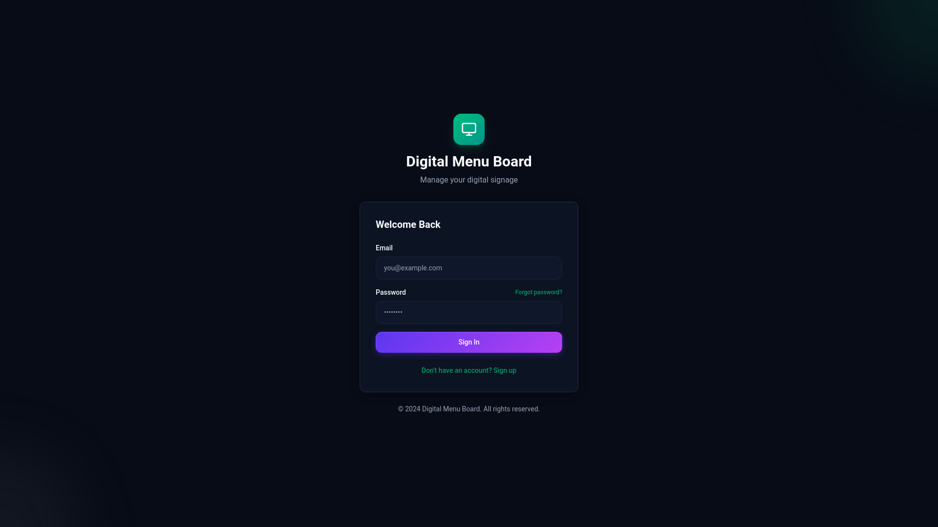 website screenshot of https://dmb-admin-panel.pages.dev/