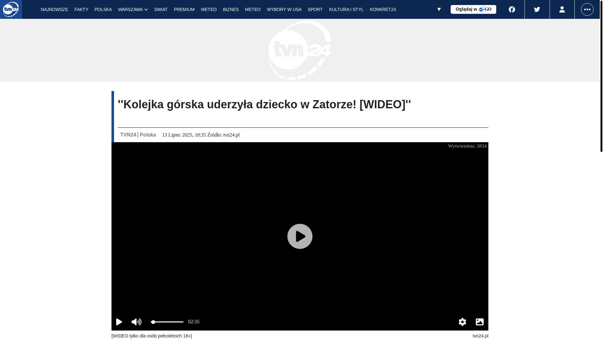 website screenshot of https://informacje-nawakacje.pl/