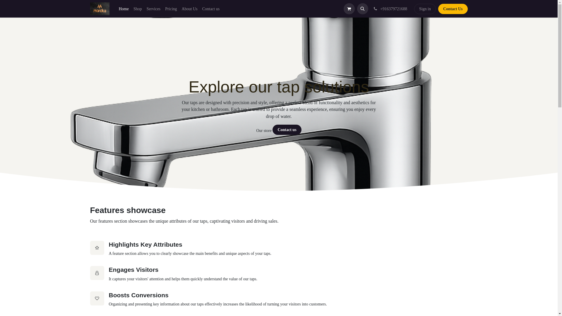 website screenshot of https://manishpipesandco.com/