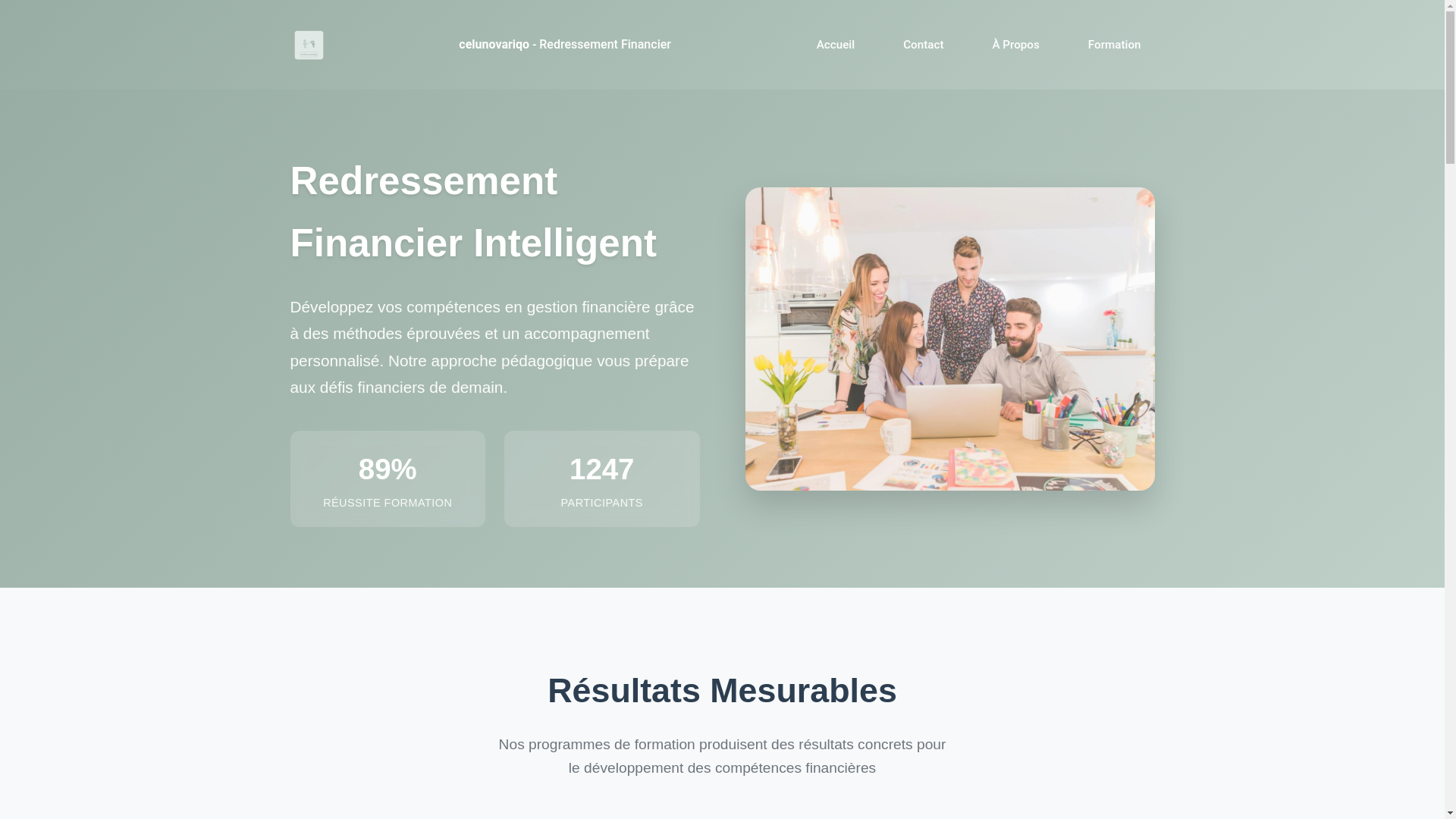 website screenshot of https://celunovariqo.com