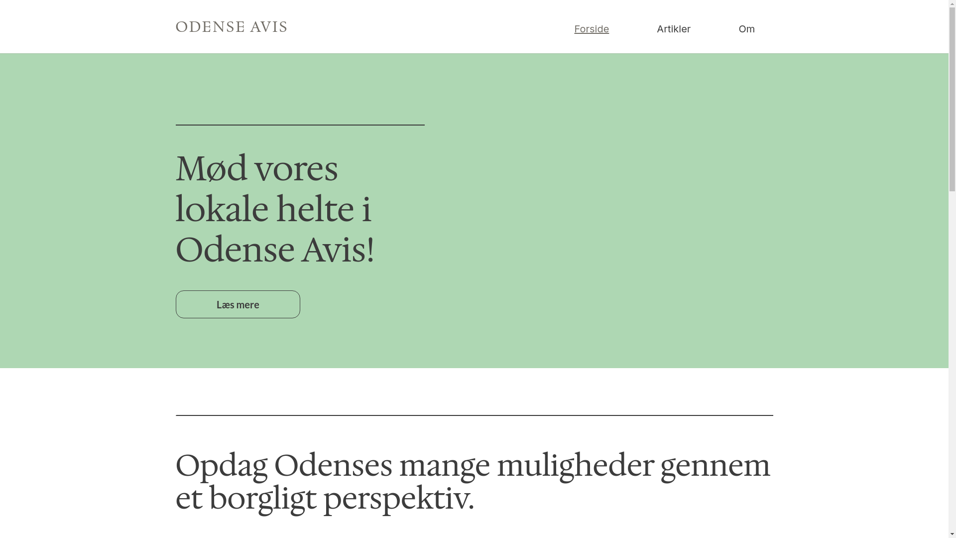 website screenshot of https://odense-avis.dk/