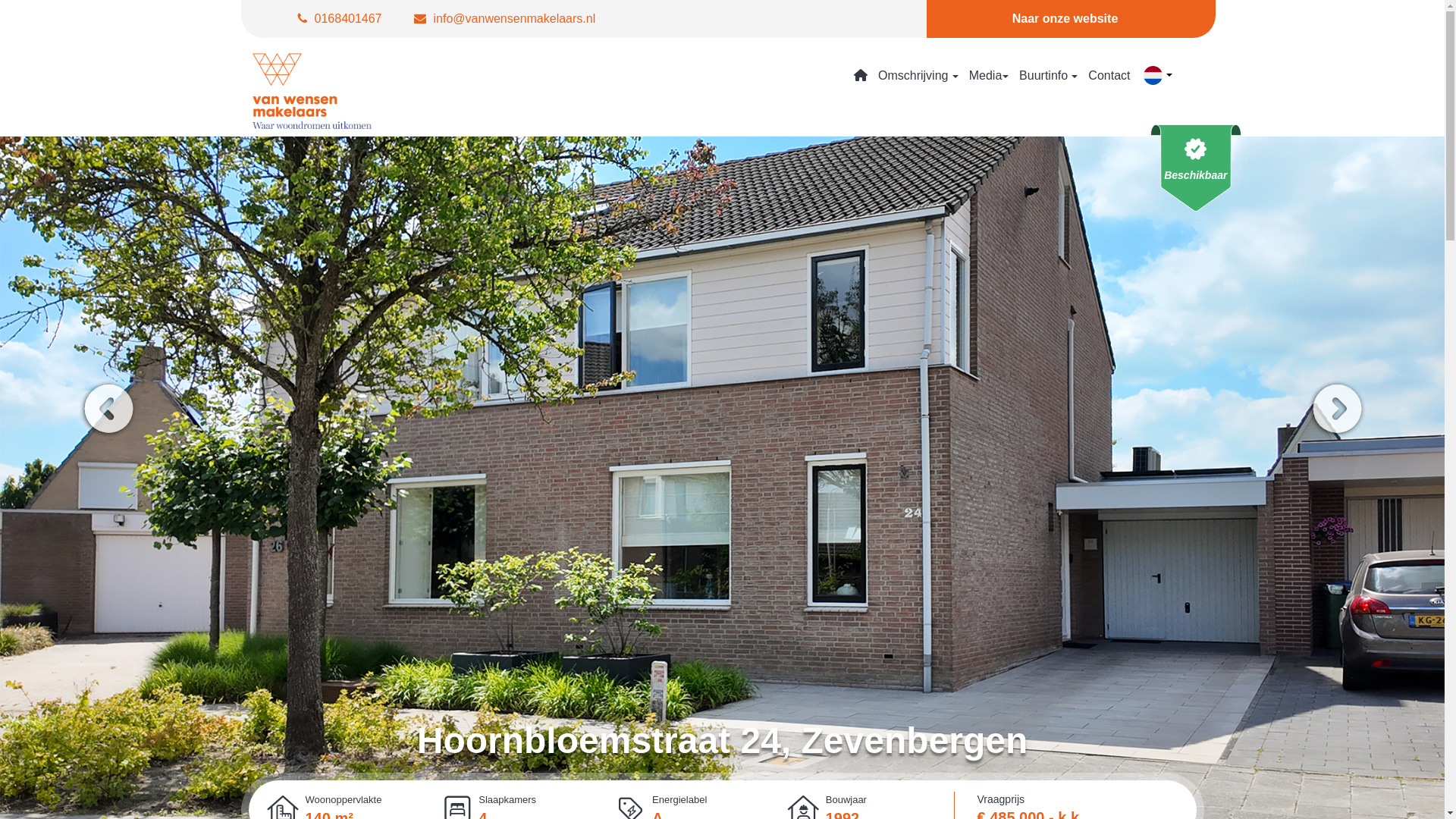 website screenshot of https://hoornbloemstraat24.nl/
