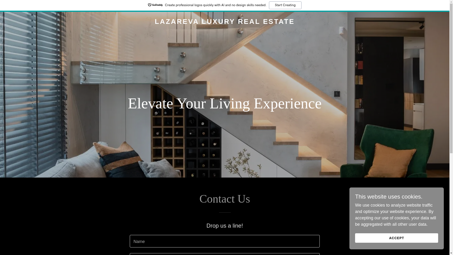 website screenshot of https://lazareva-luxury.com/