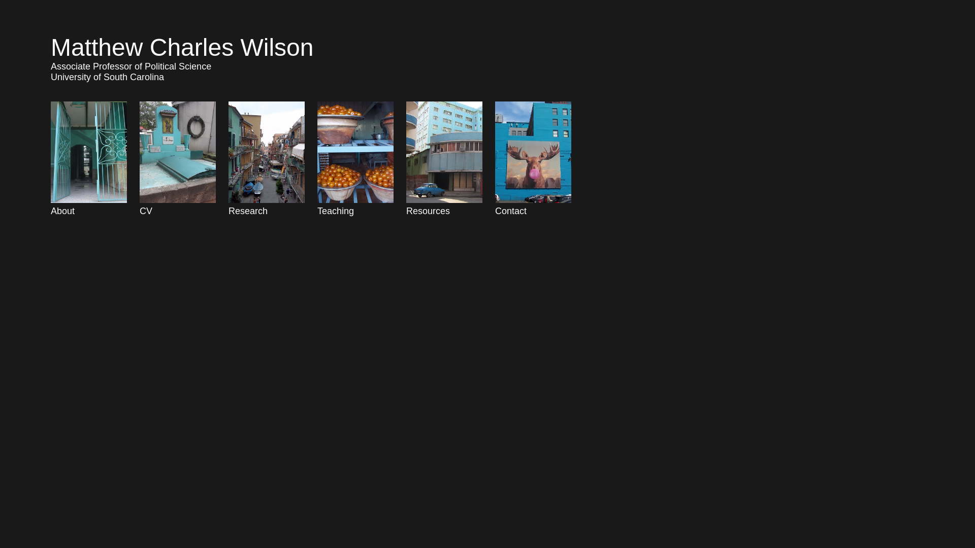 website screenshot of https://matthewcharleswilson.pages.dev/