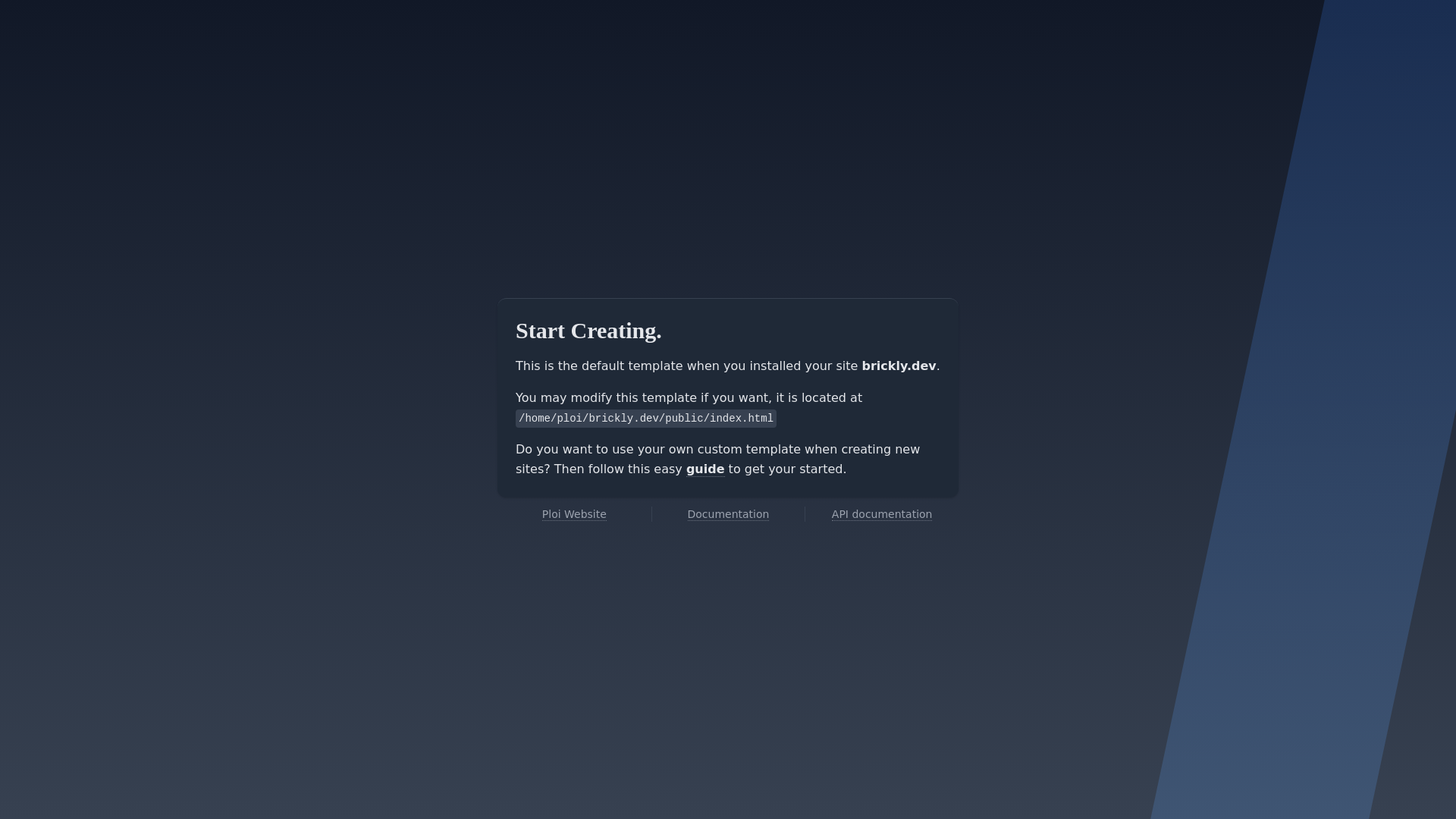 website screenshot of https://brickly.dev/