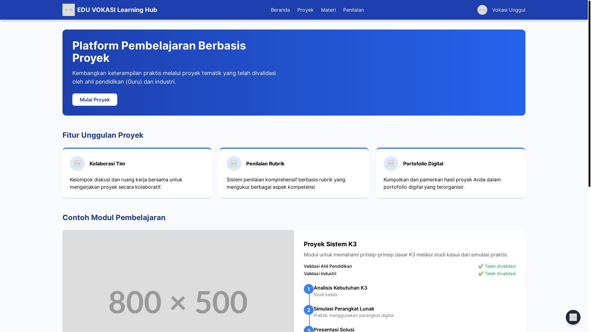 website screenshot of https://eduvokasi.com/