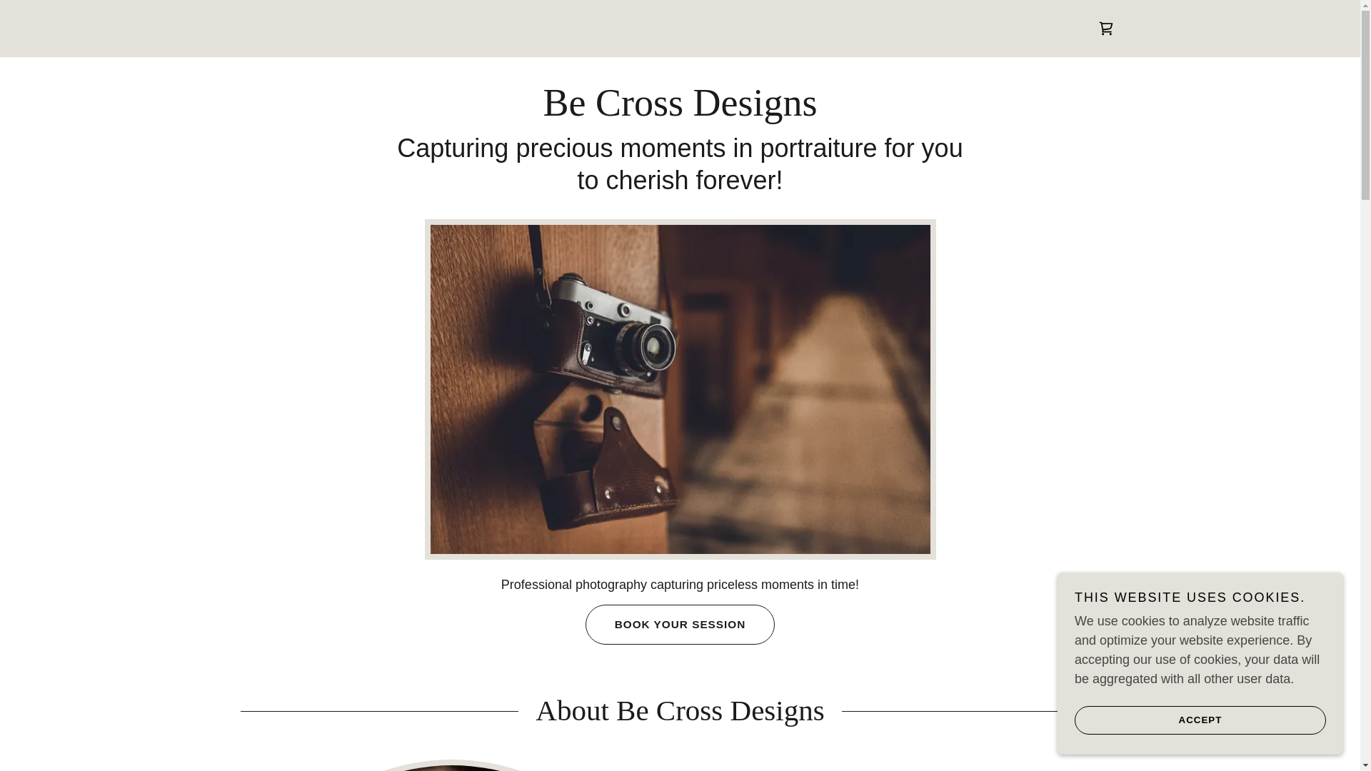 website screenshot of https://becrossdesigns.com/