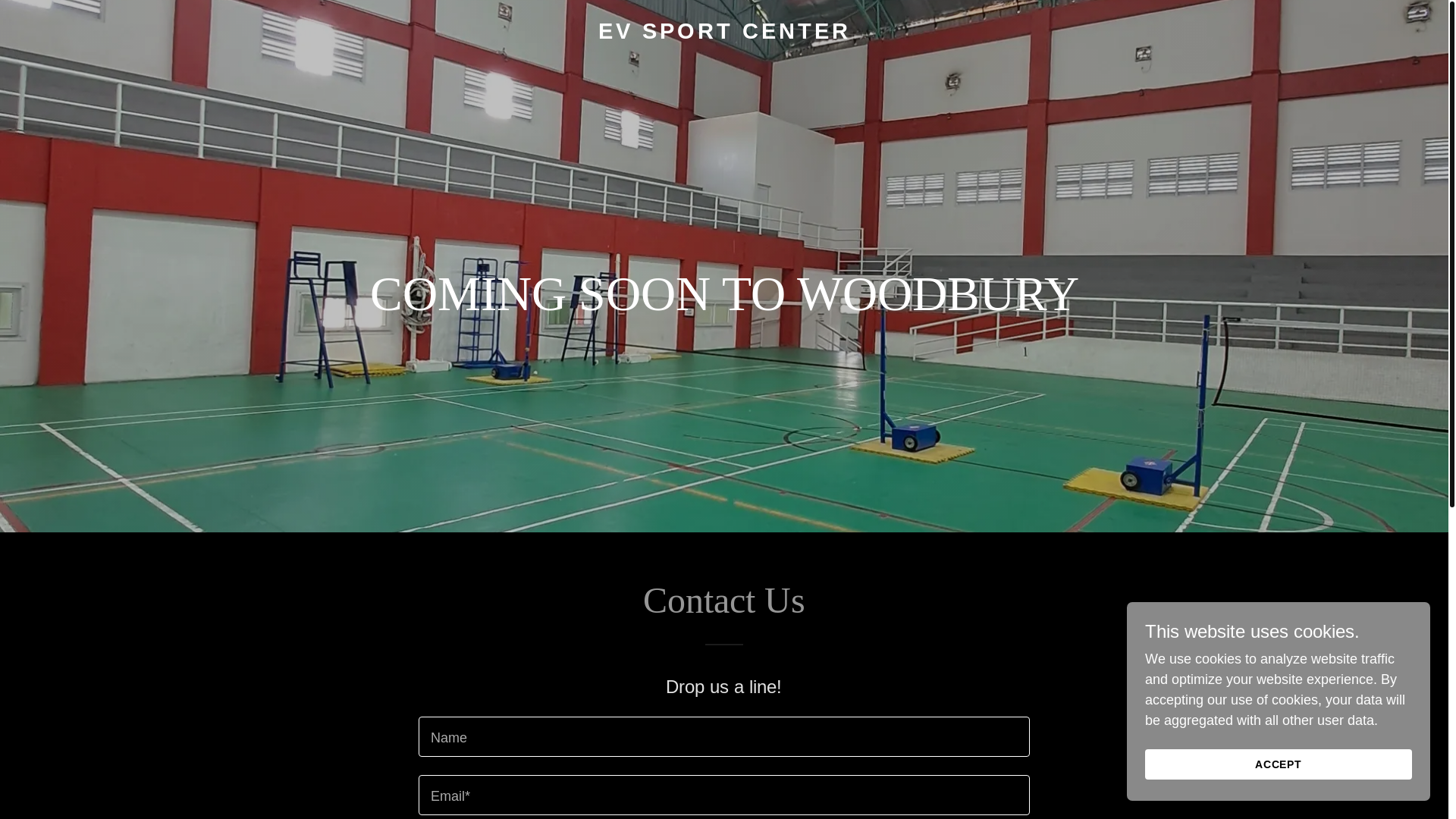 website screenshot of https://evsportscenter.com/