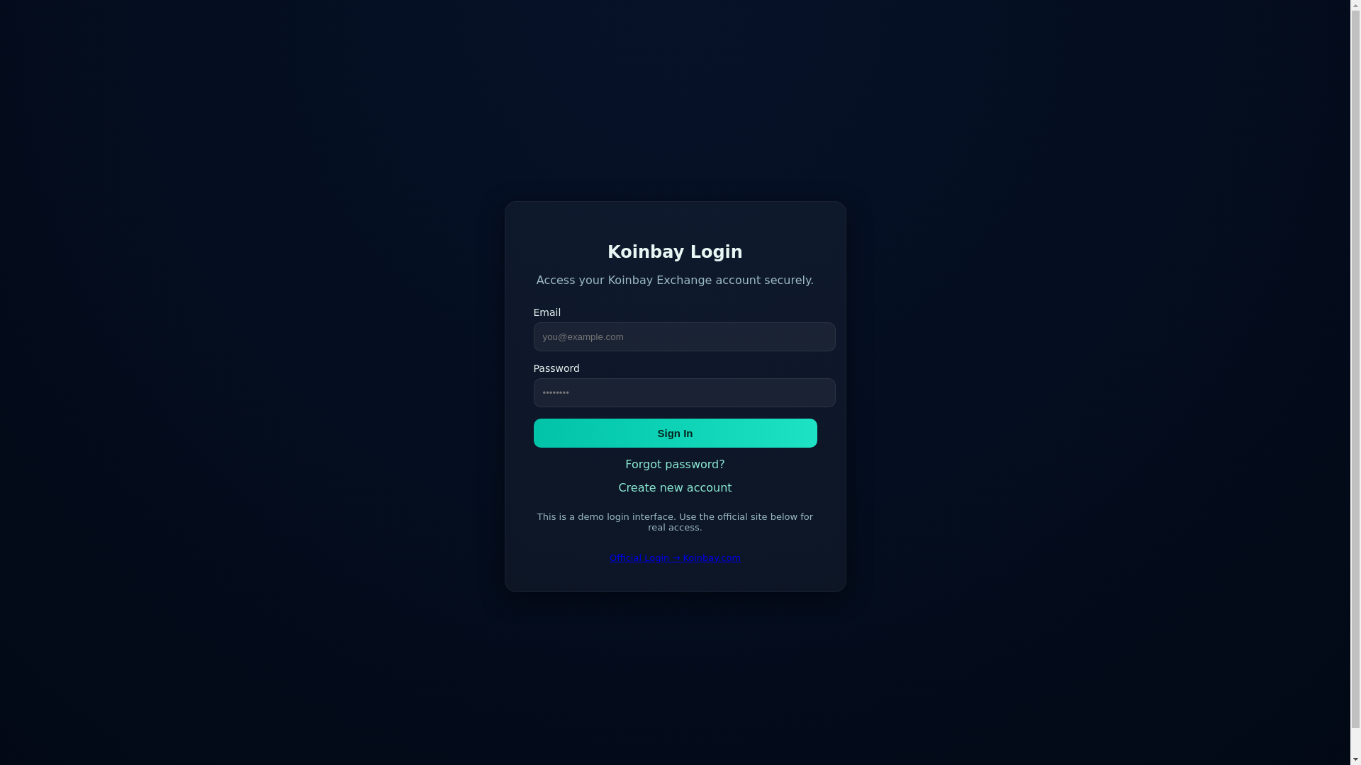 website screenshot of https://koinbaylog-in.pages.dev/