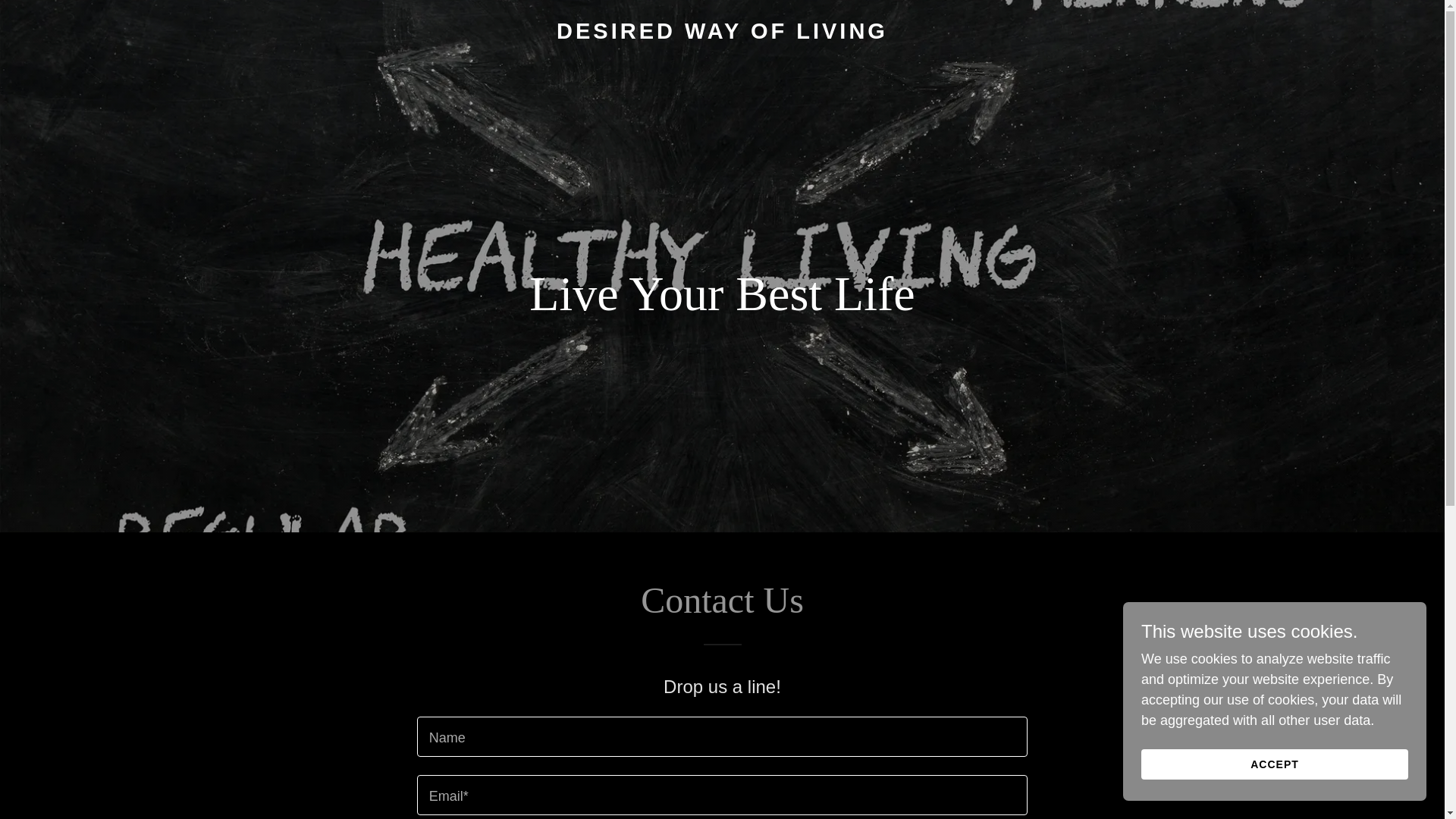 website screenshot of https://desiredwayofliving.com/