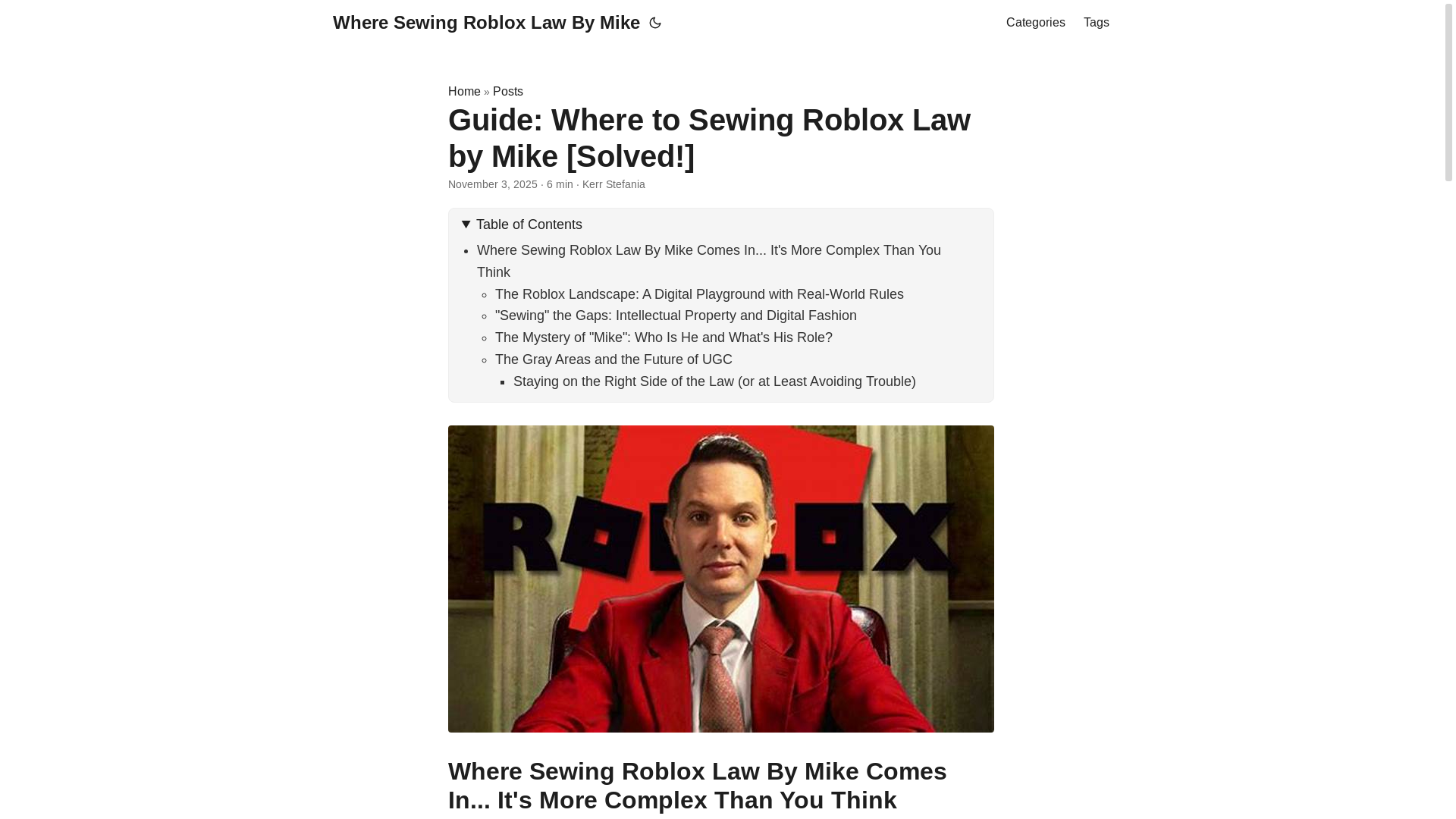 website screenshot of https://where-sewing-roblox-law-by-mike.pages.dev/