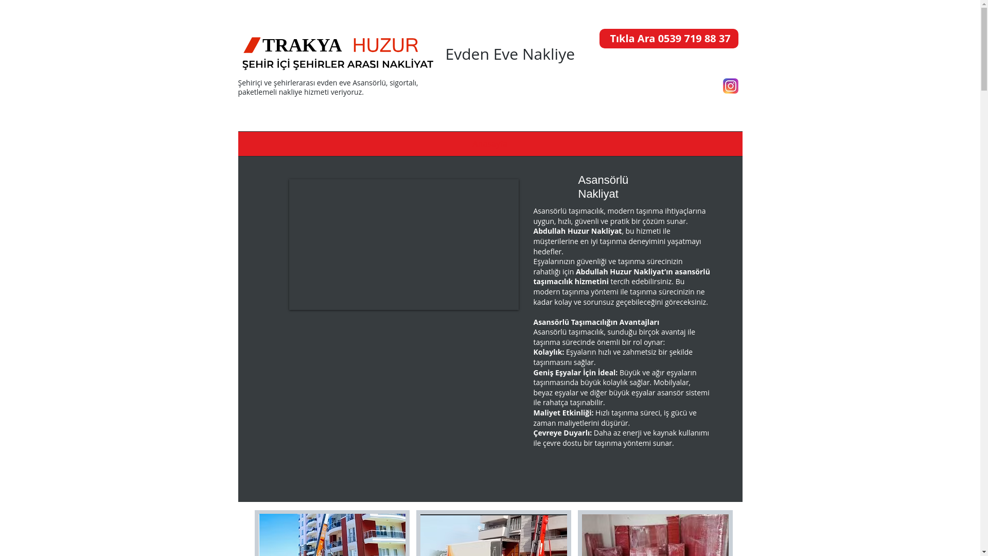 website screenshot of https://trakyahuzurnakliyat.com.tr/