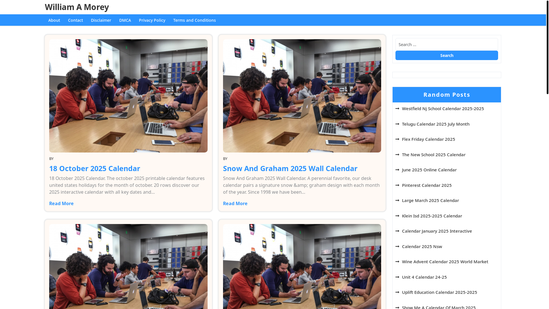 website screenshot of https://williamamorey.pages.dev/