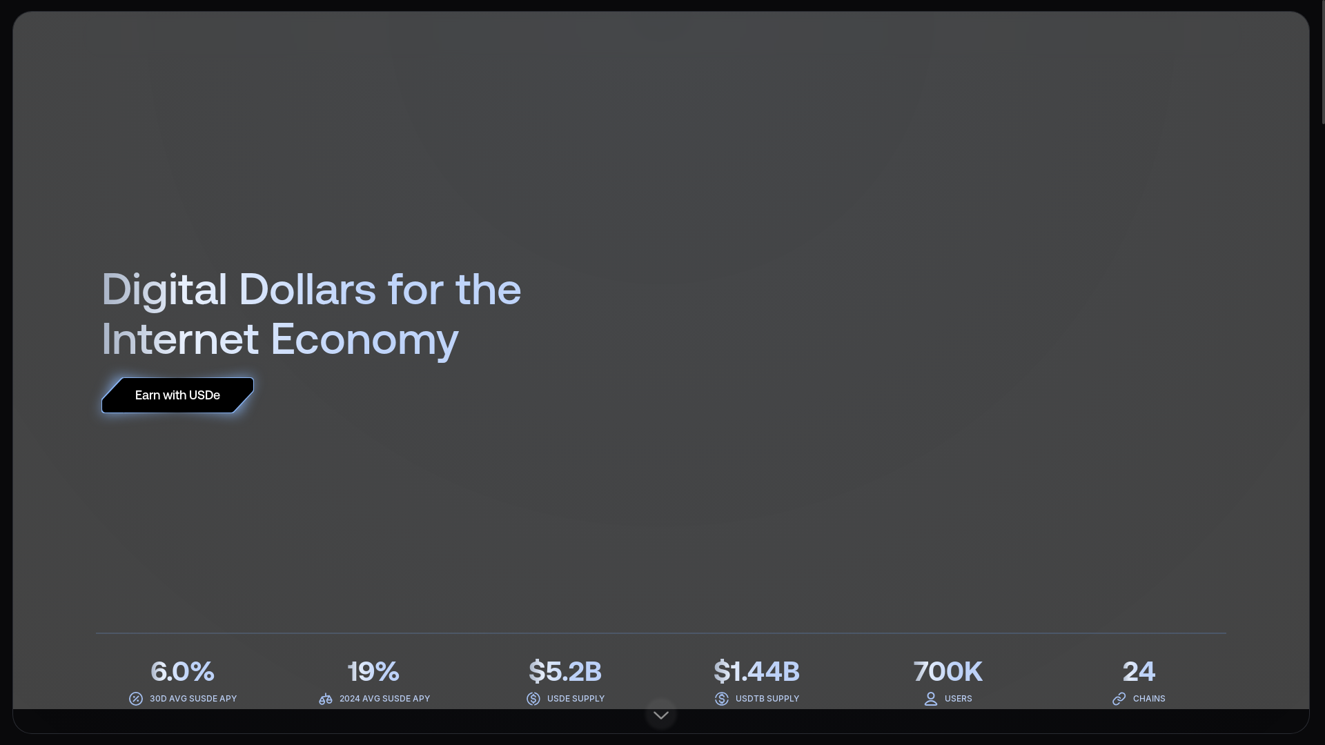 website screenshot of https://treasurypool-ethena.foundation/