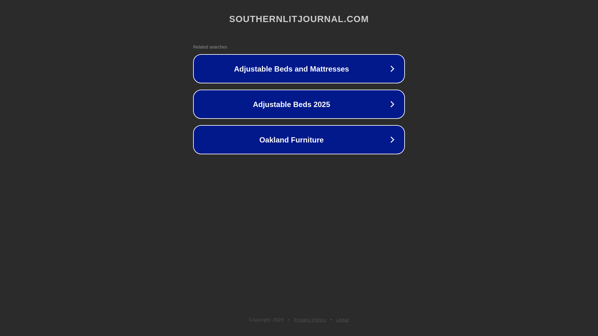 website screenshot of https://southernlitjournal.com/