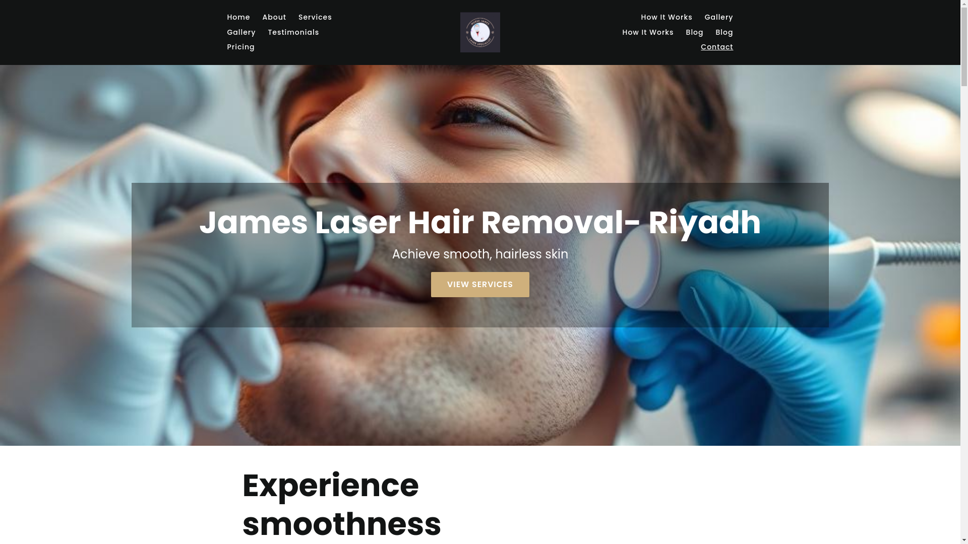 website screenshot of https://jameslaserhairremovalsa.com/
